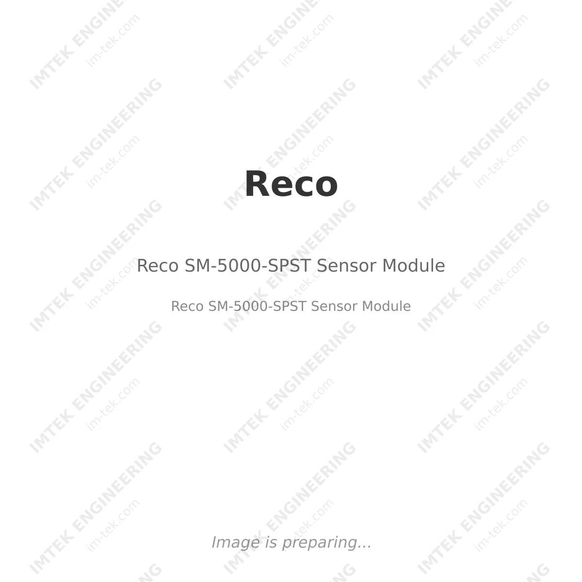 Reco Reco SM-5000-SPST Sensor Module - Reco SM-5000-SPST Sensor Module