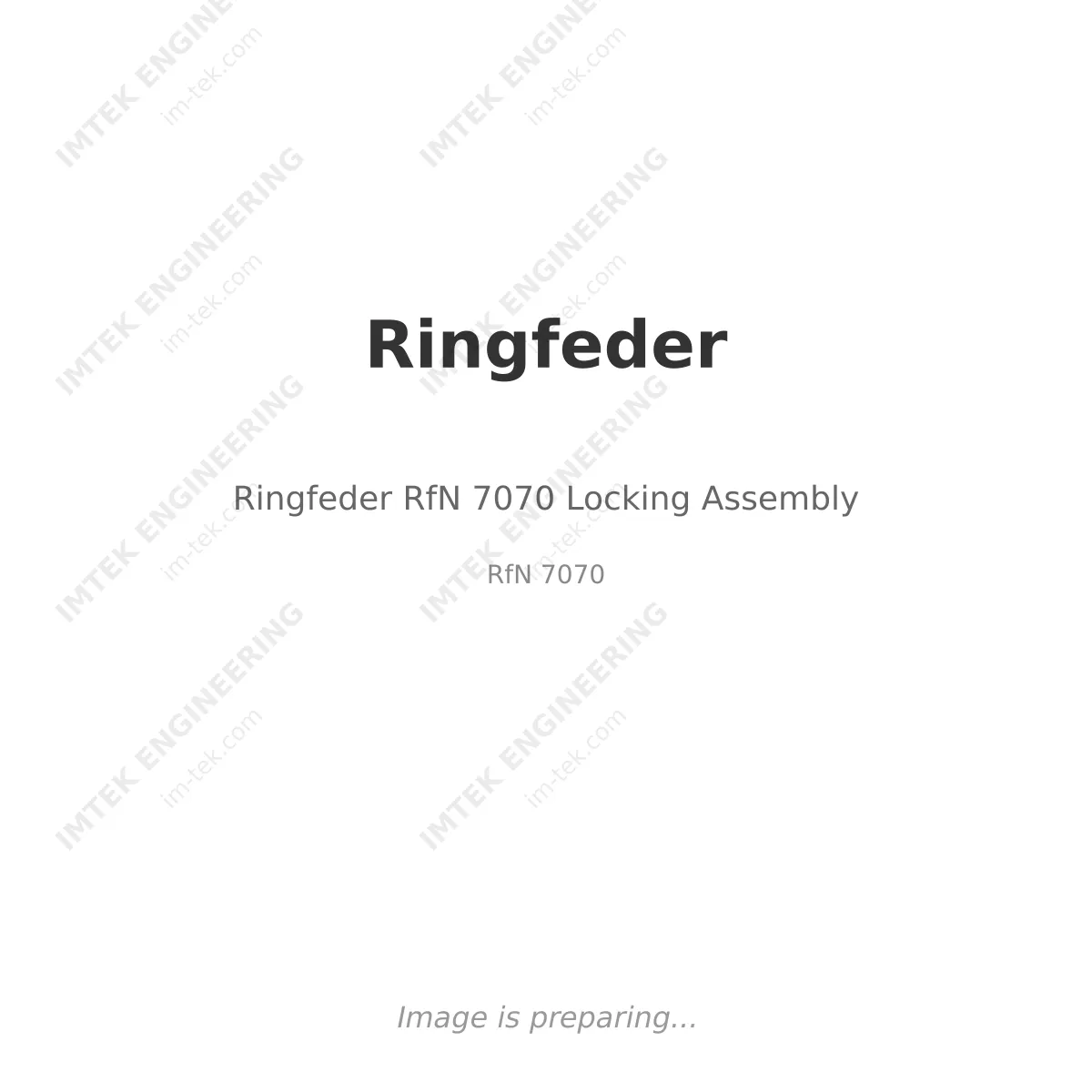 Ringfeder Ringfeder RfN 7070 Locking Assembly - RfN 7070