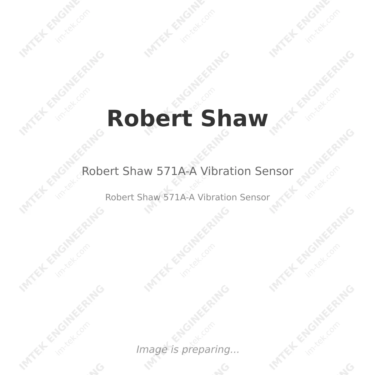 Robert Shaw Robert Shaw 571A-A Vibration Sensor - Robert Shaw 571A-A Vibration Sensor