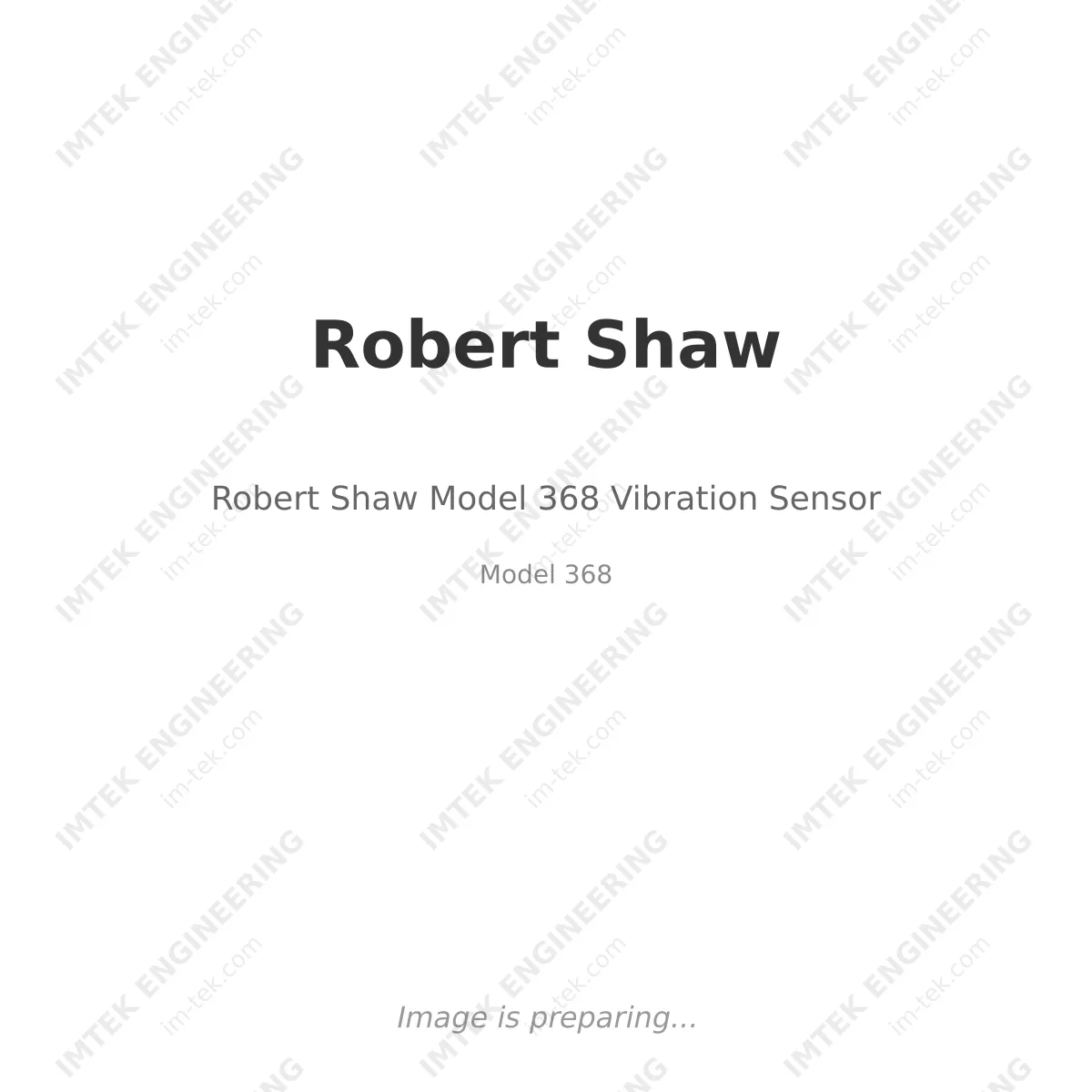Robert Shaw Robert Shaw Model 368 Vibration Sensor - Model 368