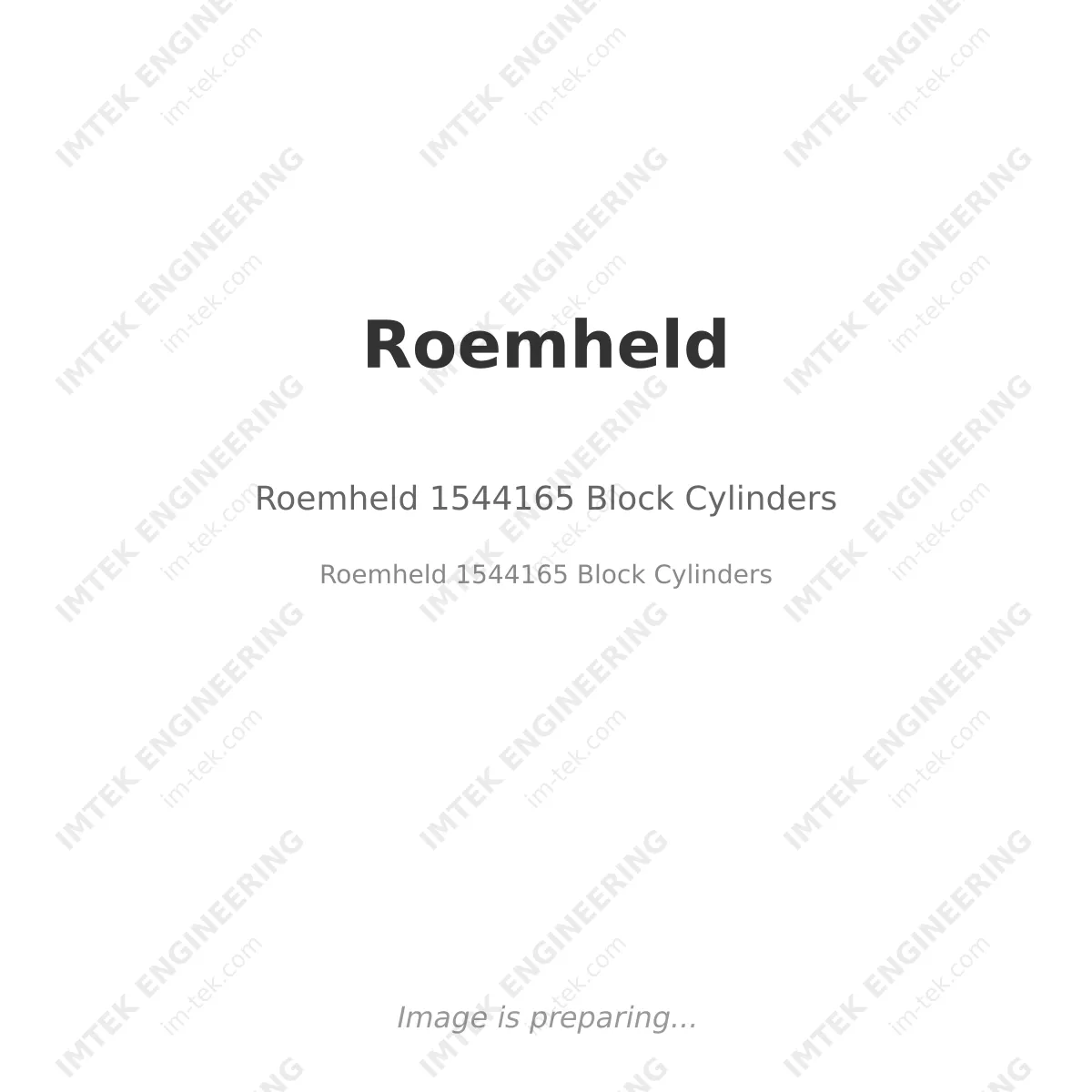 Roemheld Roemheld 1544165 Block Cylinders - Roemheld 1544165 Block Cylinders