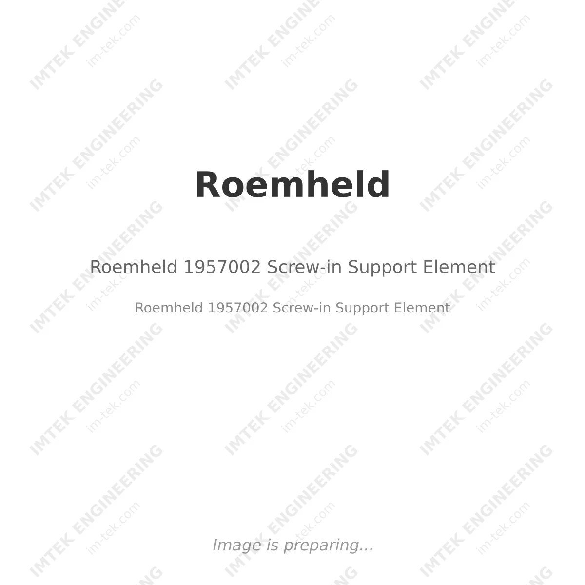 Roemheld Roemheld 1957002 Screw-in Support Element - Roemheld 1957002 Screw-in Support Element