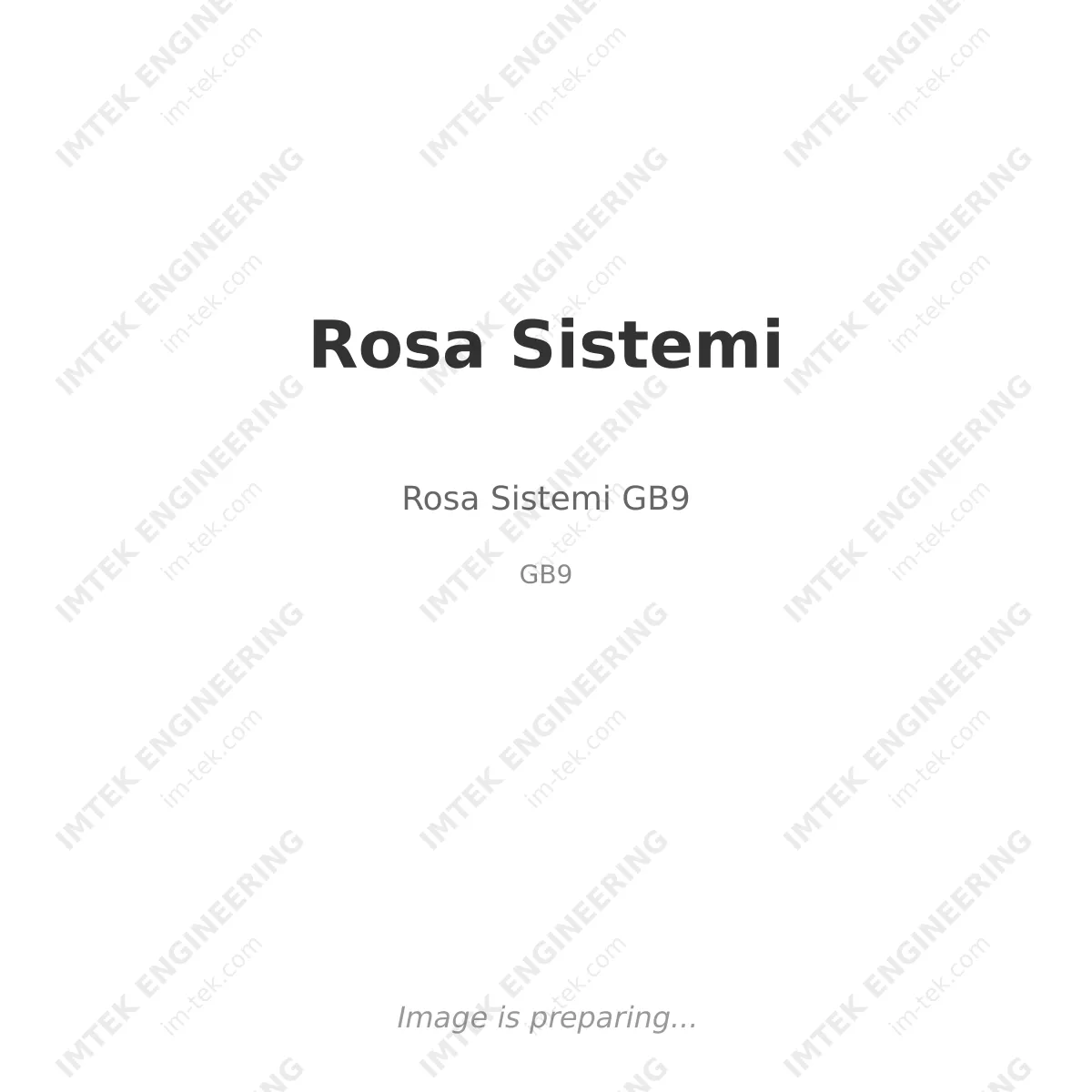 Rosa Sistemi Rosa Sistemi GB9 - GB9
