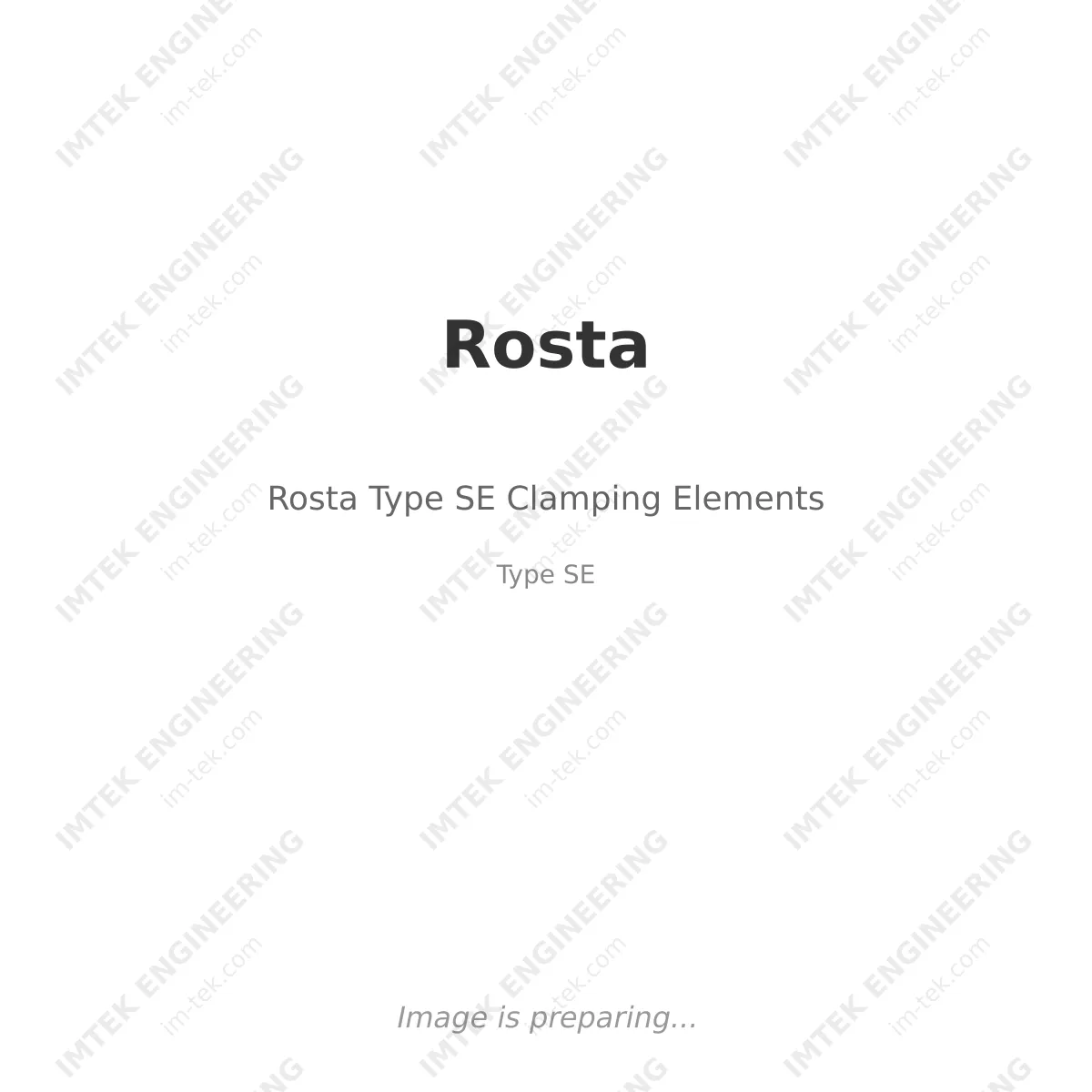 Rosta Rosta Type SE Clamping Elements - Type SE