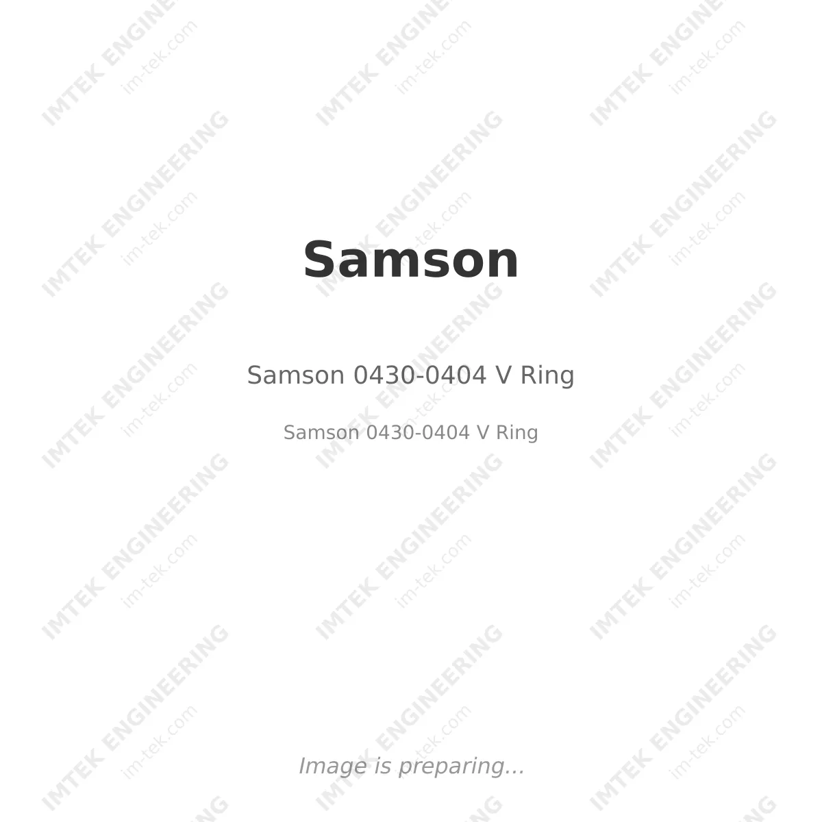 Samson Samson 0430-0404 V Ring - Samson 0430-0404 V Ring