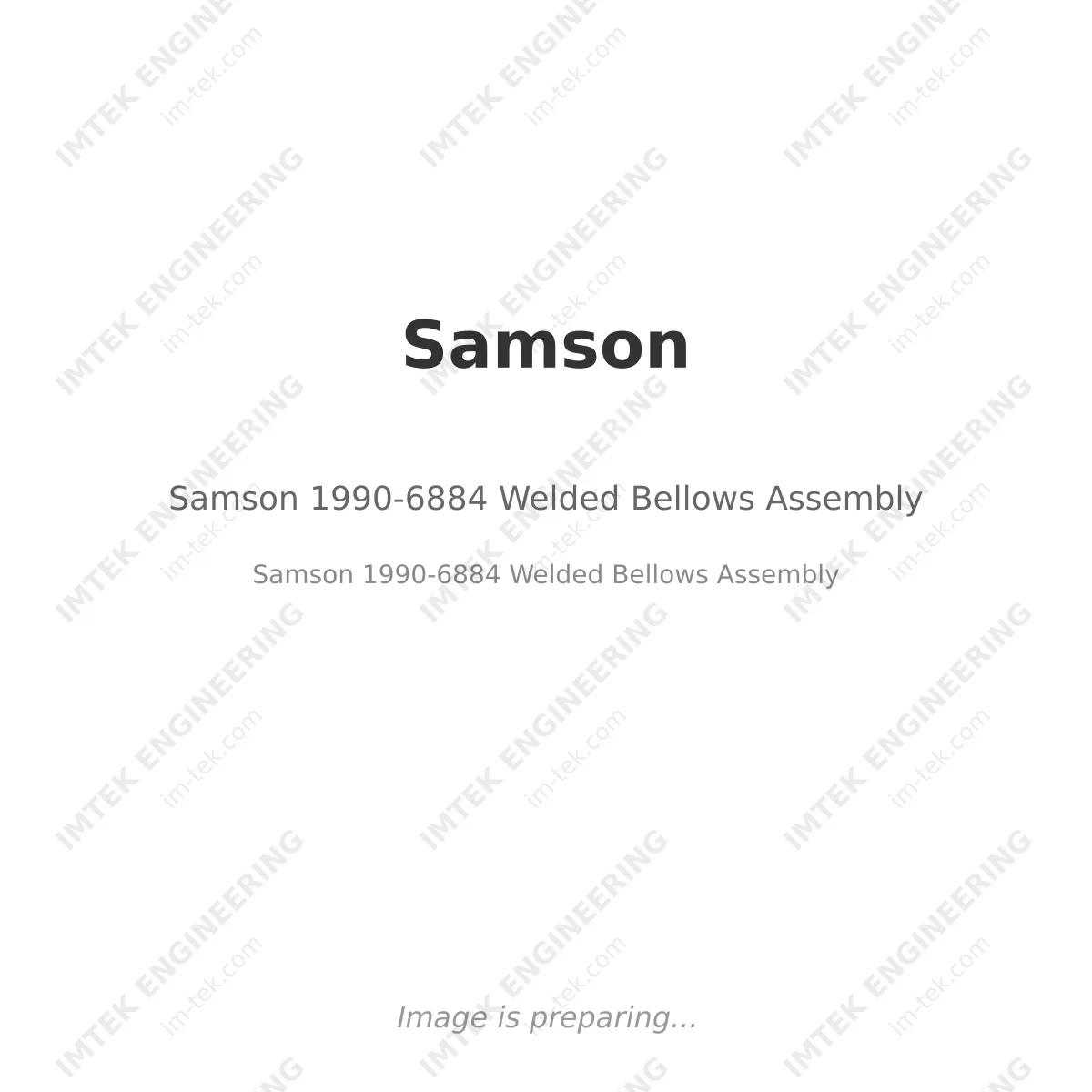 Samson Samson 1990-6884 Welded Bellows Assembly - Samson 1990-6884 Welded Bellows Assembly
