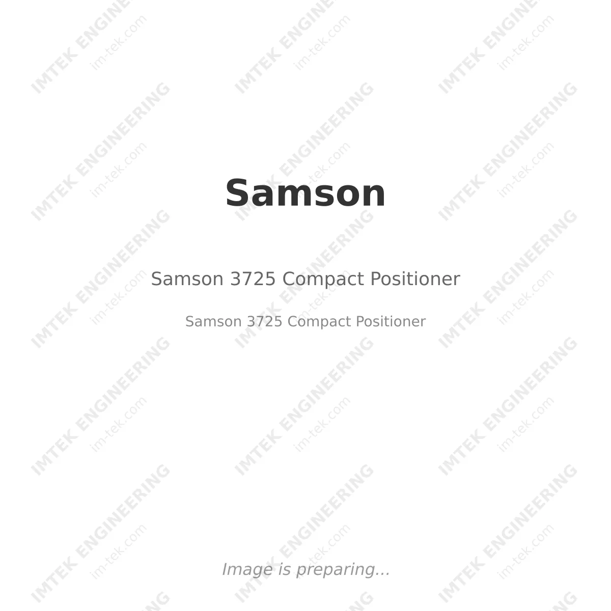 Samson Samson 3725 Compact Positioner - Samson 3725 Compact Positioner
