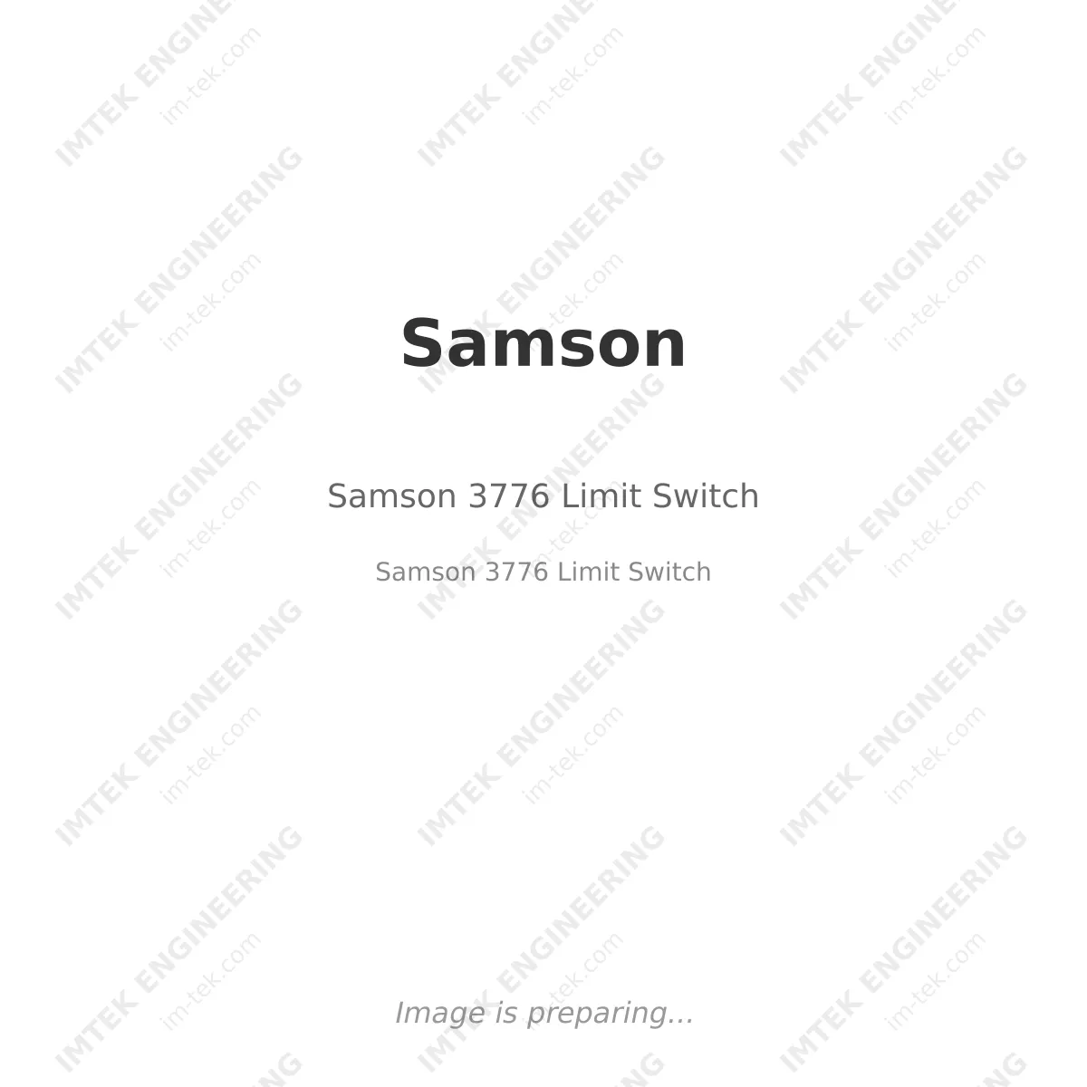 Samson Samson 3776 Limit Switch - Samson 3776 Limit Switch