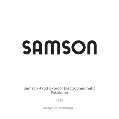 Samson Samson 4763 Exproof Electropneumatic Positioner - 4763