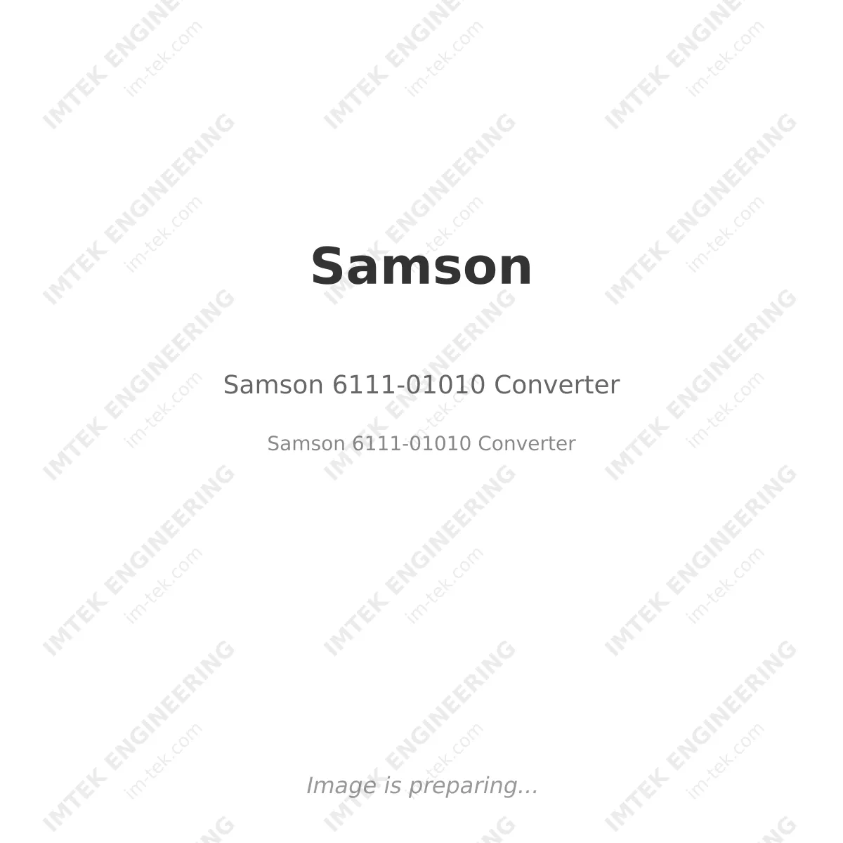 Samson Samson 6111-01010 Converter - Samson 6111-01010 Converter