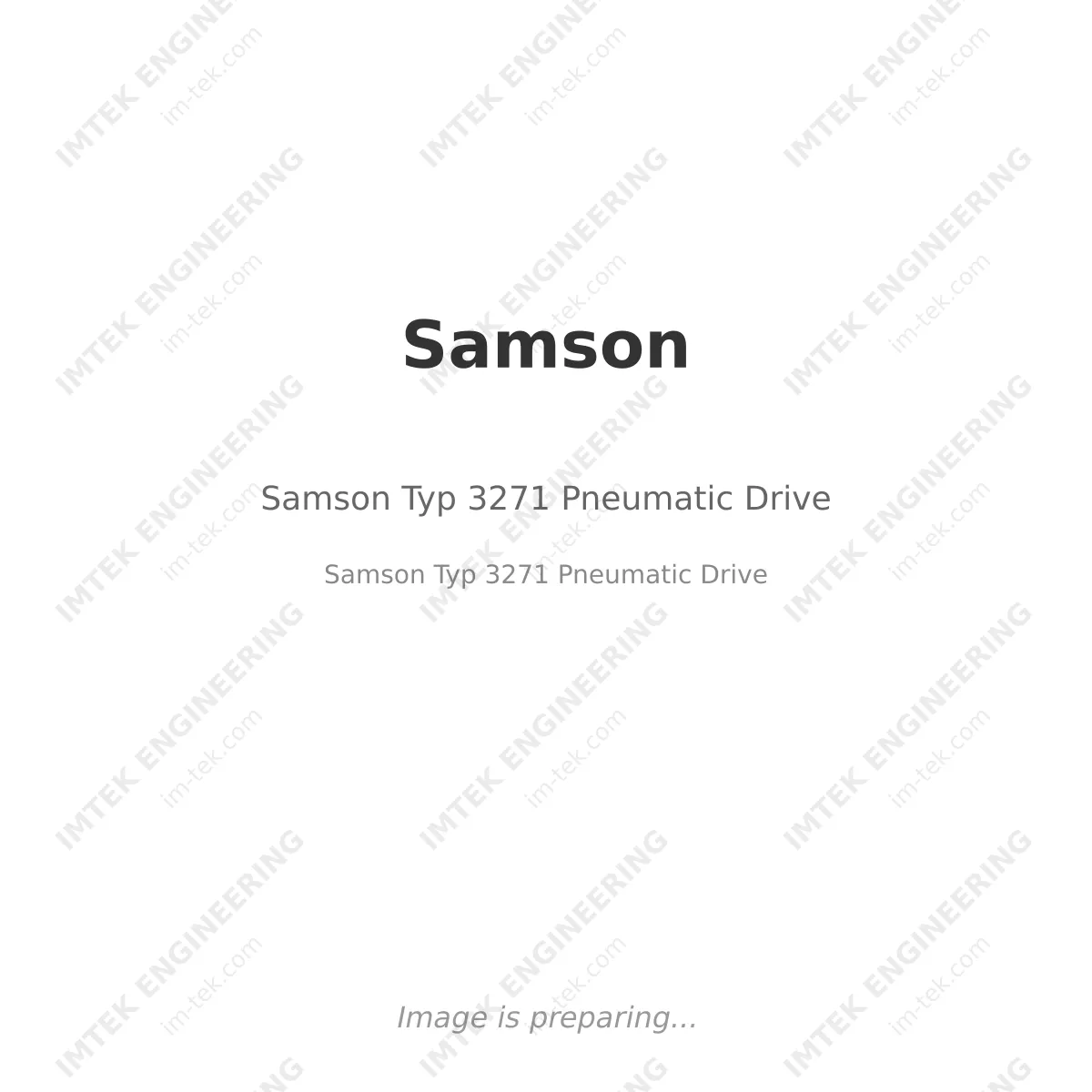Samson Samson Typ 3271 Pneumatic Drive - Samson Typ 3271 Pneumatic Drive