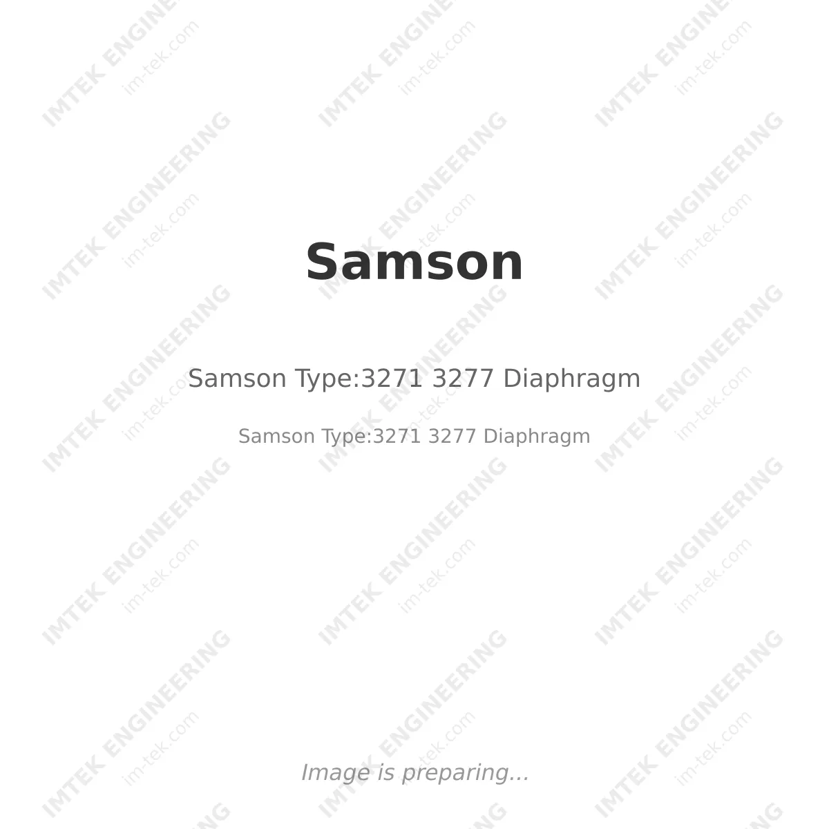 Samson Samson Type:3271 3277 Diaphragm - Samson Type:3271  3277 Diaphragm