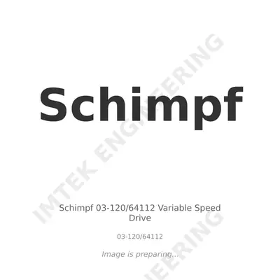 Schimpf Schimpf 03-120/64112 Variable Speed Drive - 03-120/64112 thumbnail 1