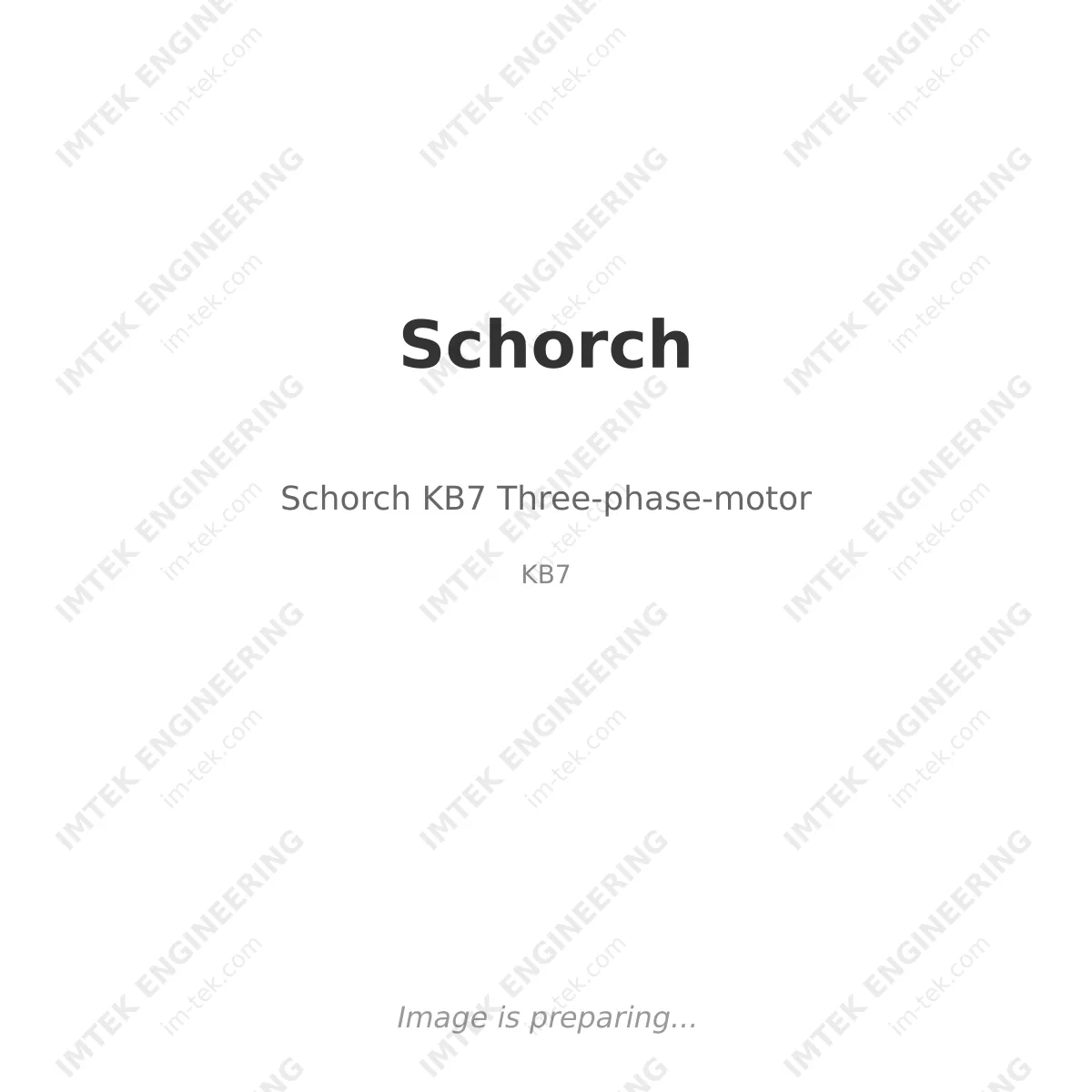 Schorch Schorch KB7 Three-phase-motor - KB7