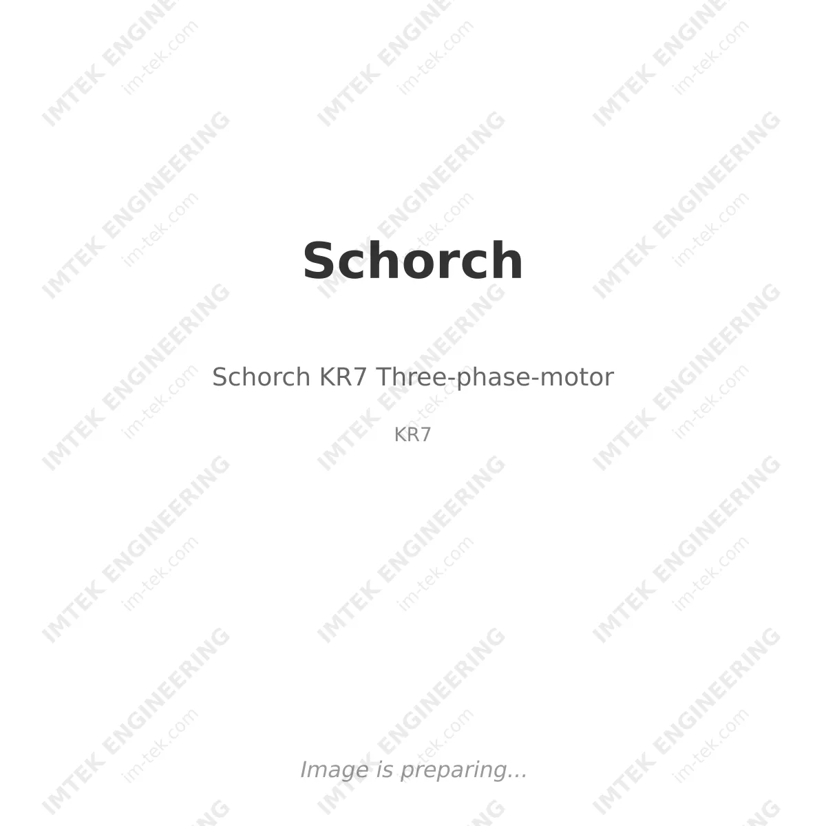 Schorch Schorch KR7 Three-phase-motor - KR7