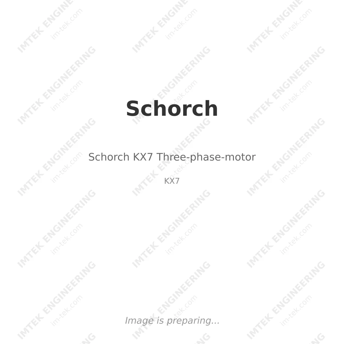 Schorch Schorch KX7 Three-phase-motor - KX7