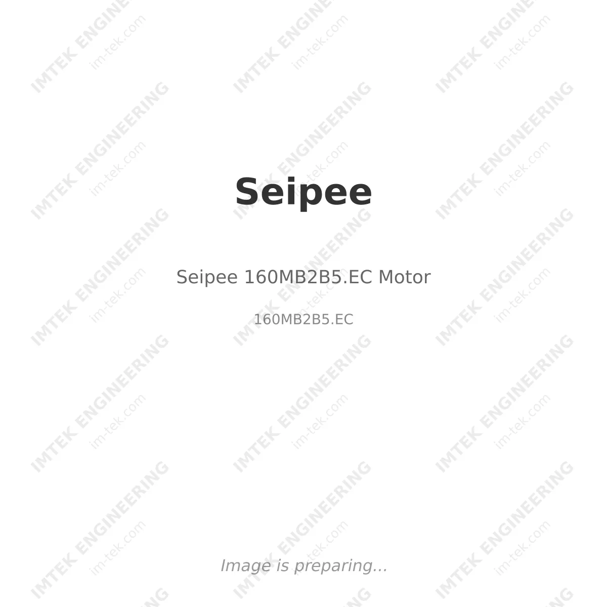 Seipee Seipee 160MB2B5.EC Motor - 160MB2B5.EC