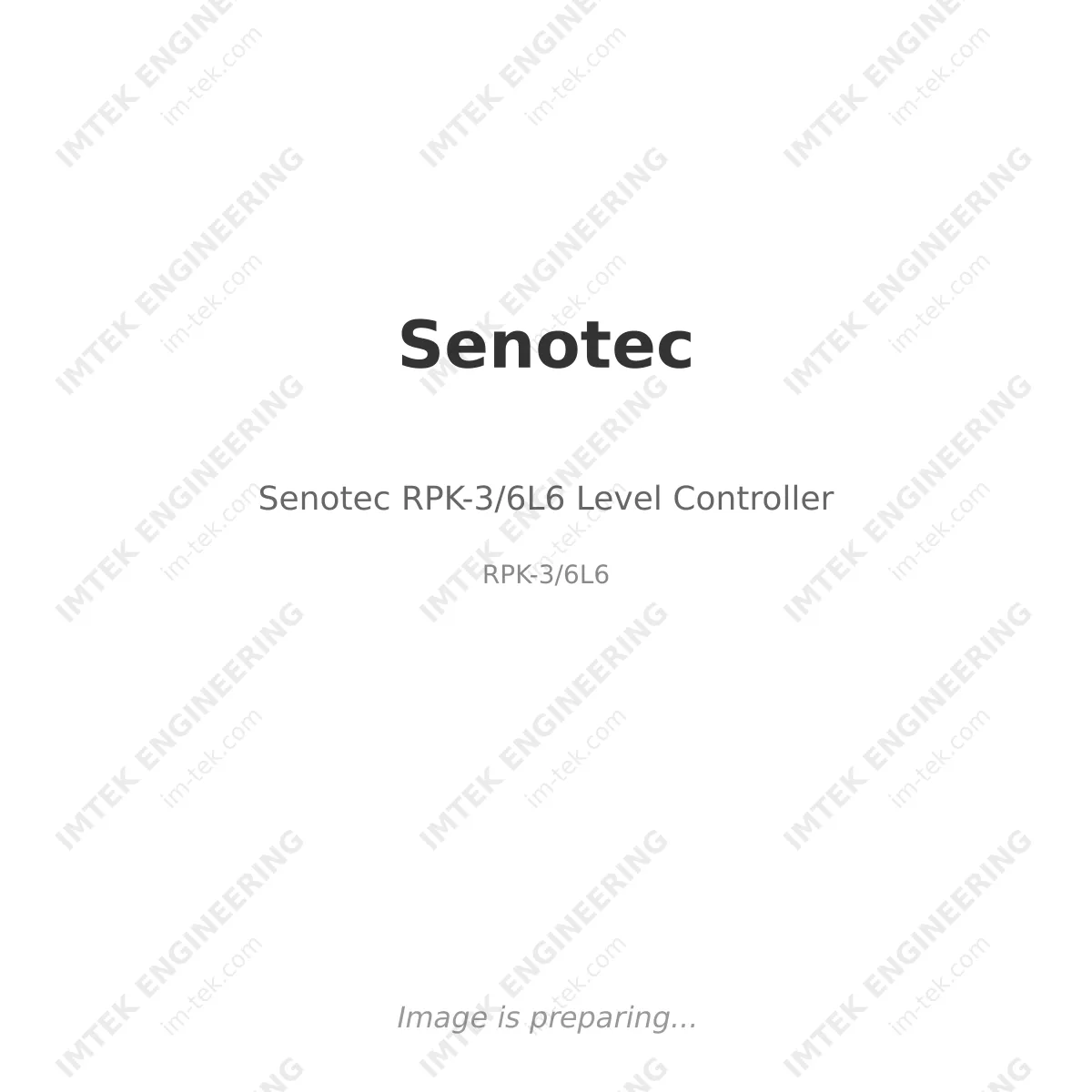 Senotec Senotec RPK-3/6L6 Level Controller - RPK-3/6L6