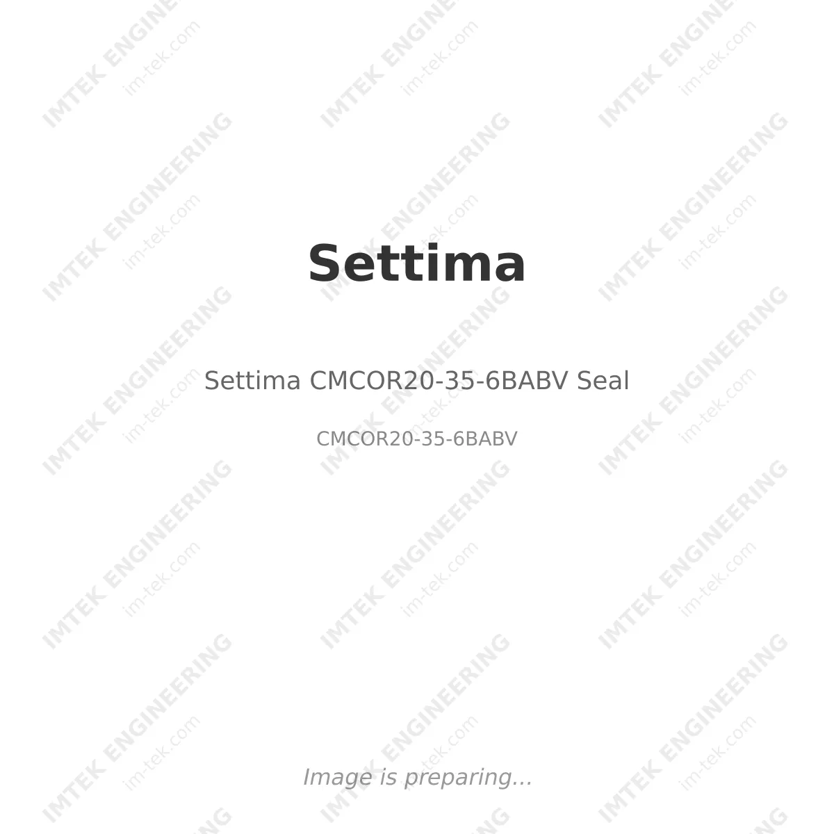 Settima Settima CMCOR20-35-6BABV Seal - CMCOR20-35-6BABV