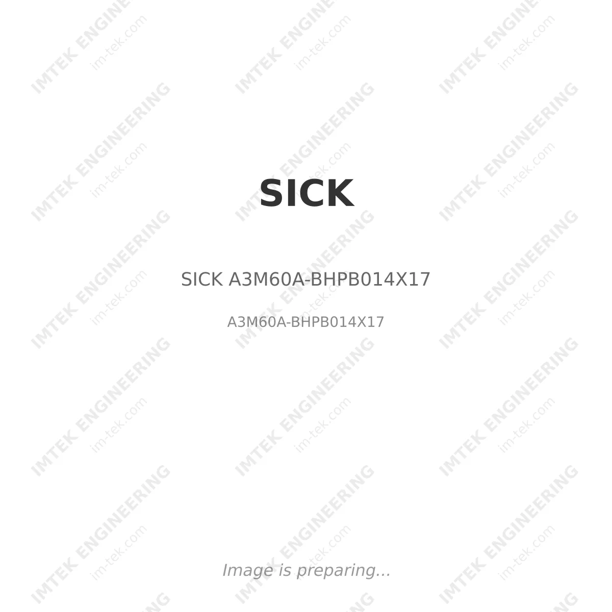 SICK SICK A3M60A-BHPB014X17 - A3M60A-BHPB014X17