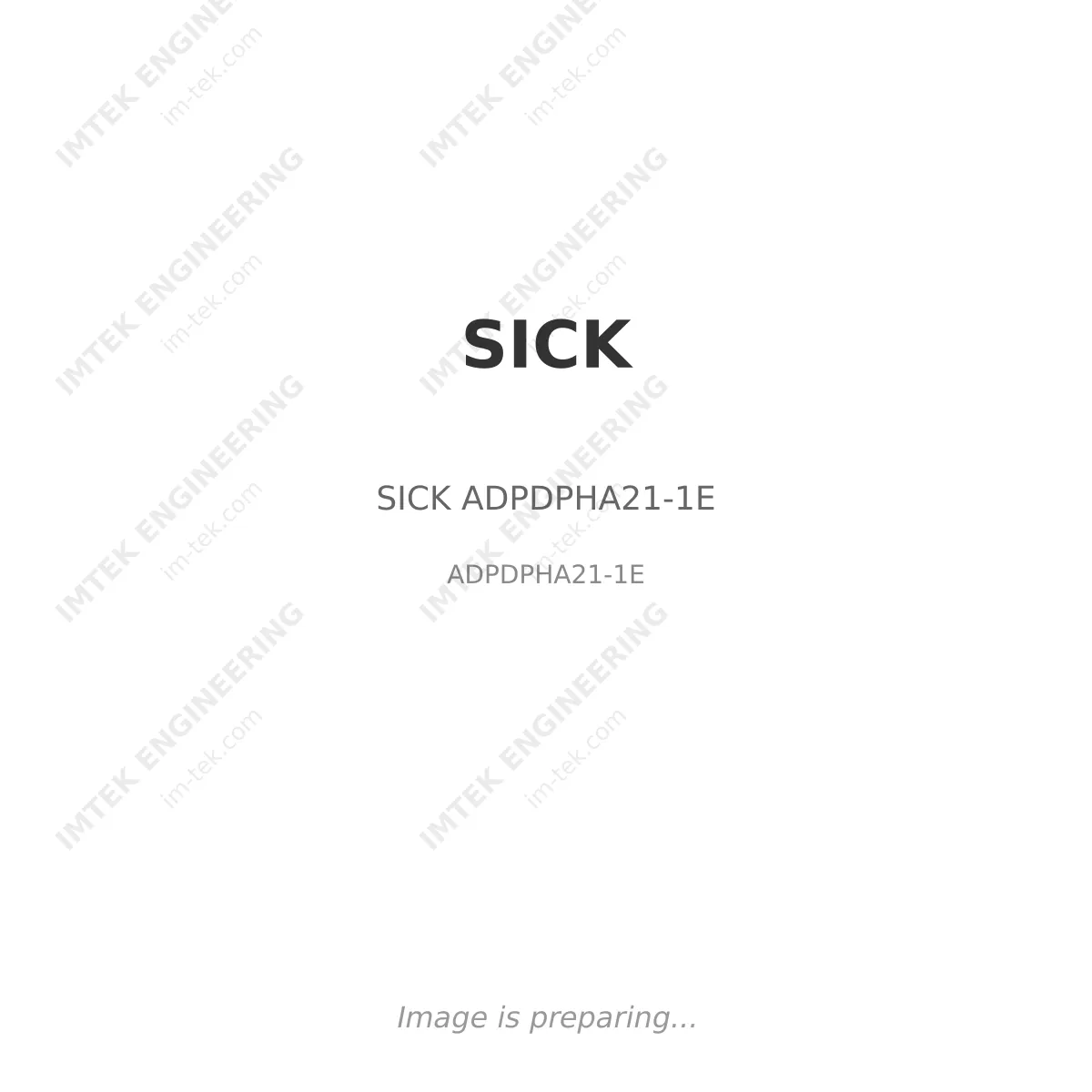 SICK SICK ADPDPHA21-1E - ADPDPHA21-1E