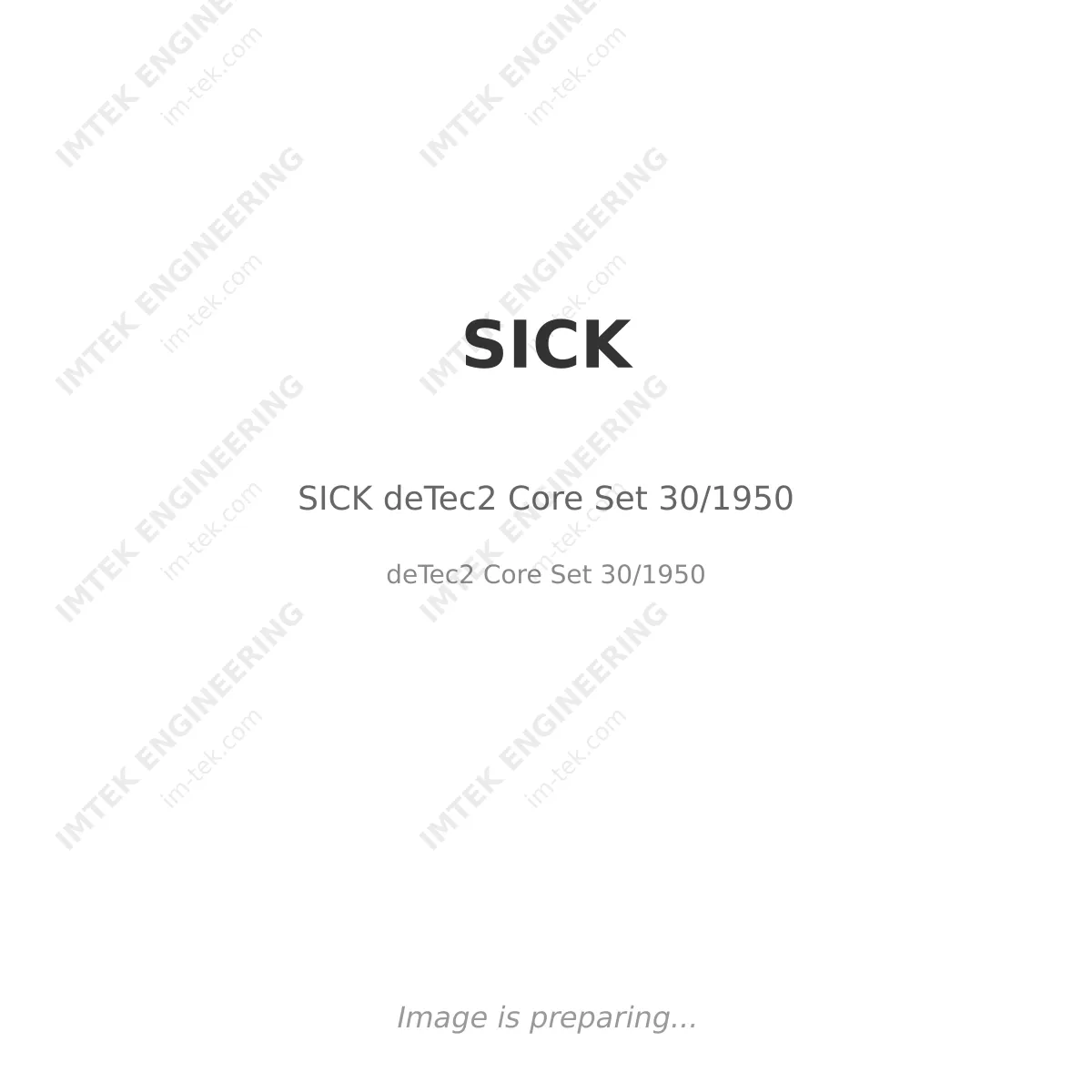 SICK SICK deTec2 Core Set 30/1950 - deTec2 Core Set 30/1950