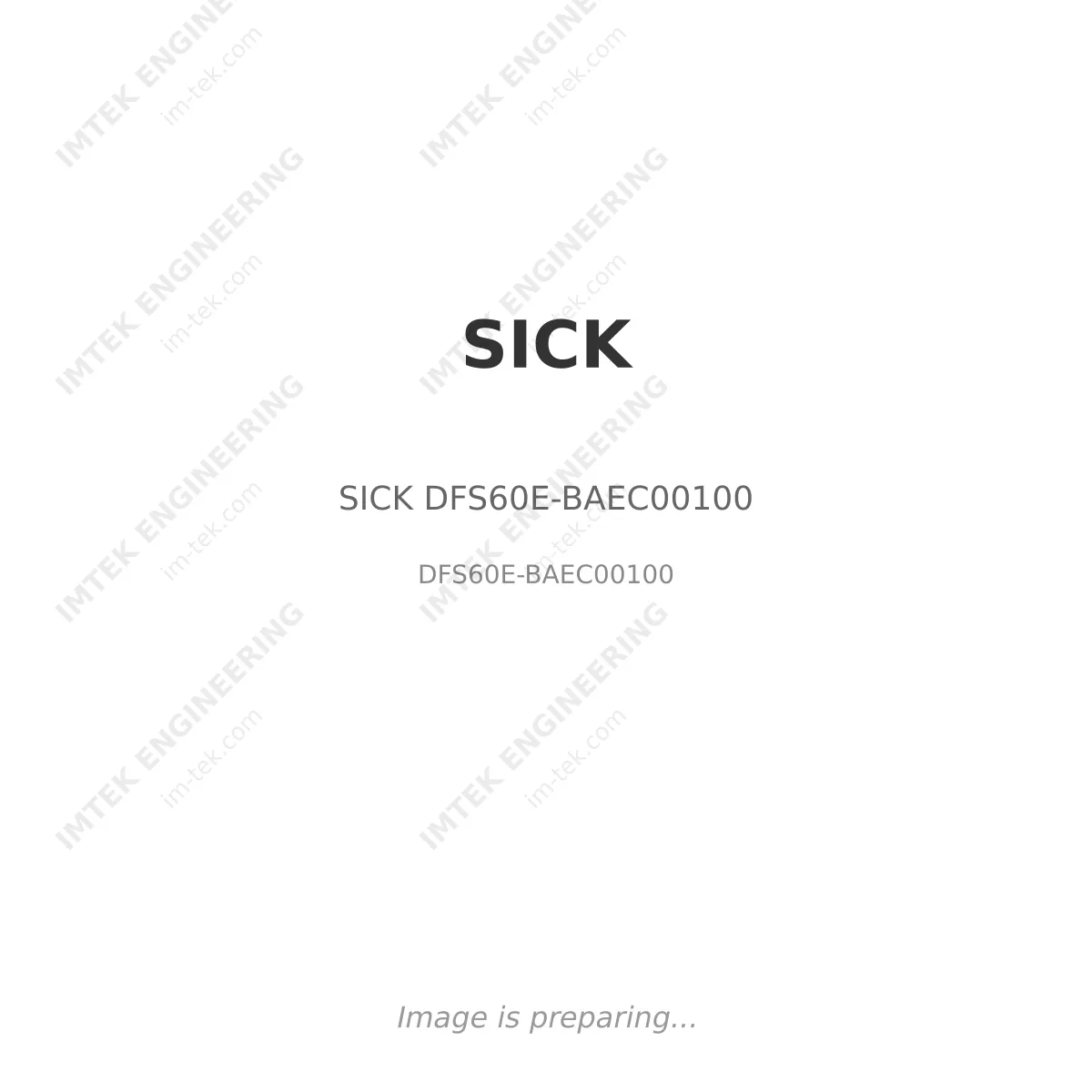 SICK SICK DFS60E-BAEC00100 - DFS60E-BAEC00100