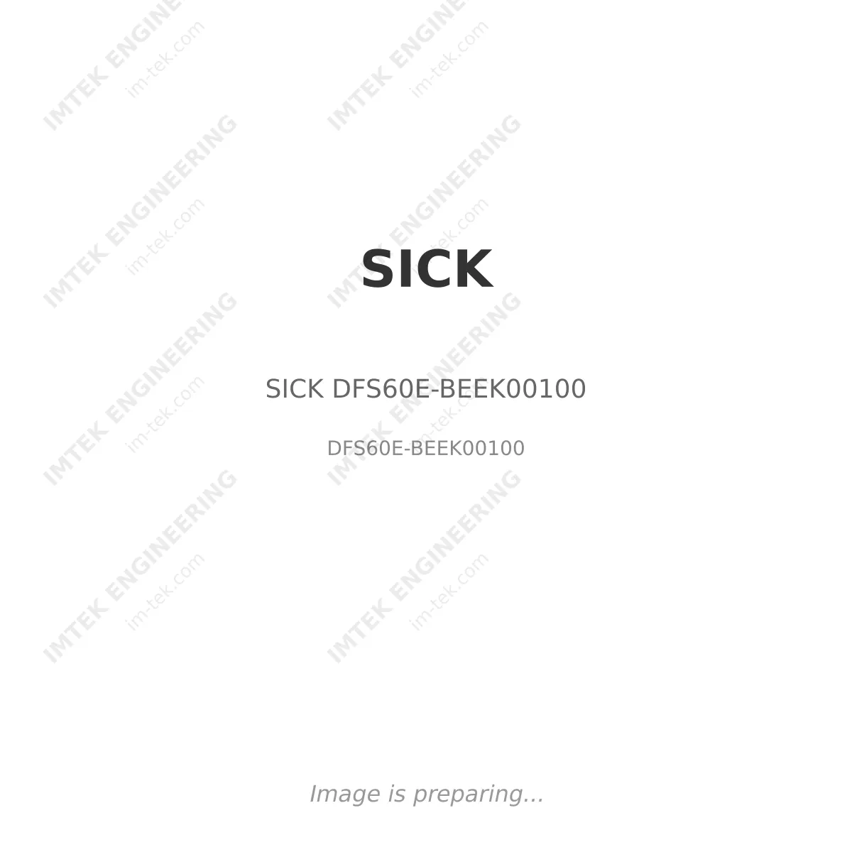 SICK SICK DFS60E-BEEK00100 - DFS60E-BEEK00100