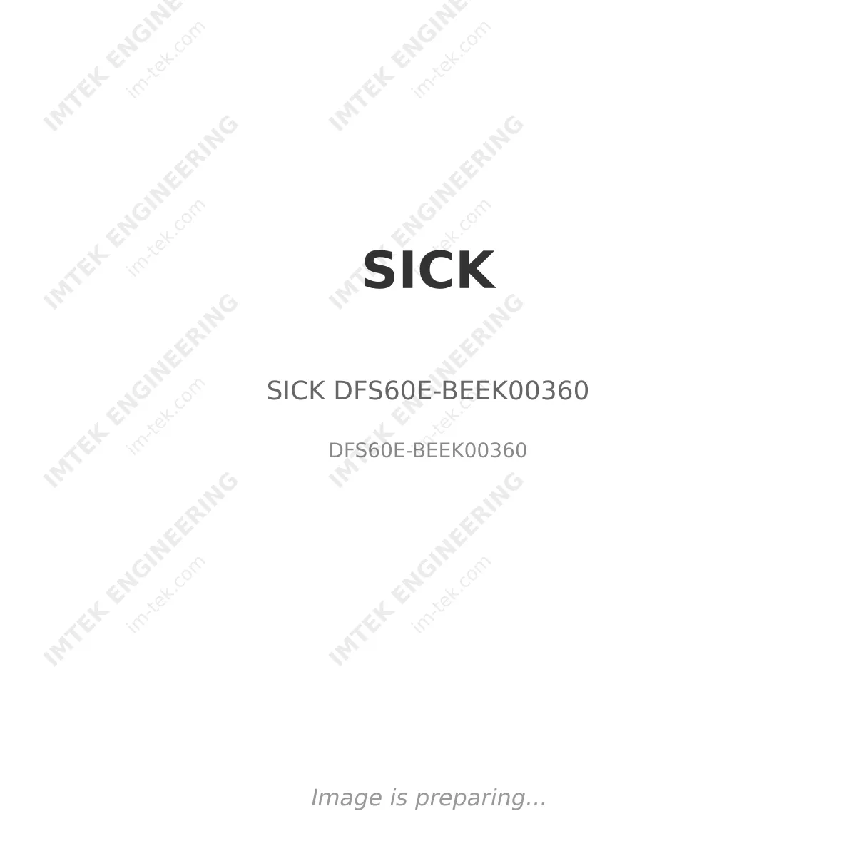 SICK SICK DFS60E-BEEK00360 - DFS60E-BEEK00360