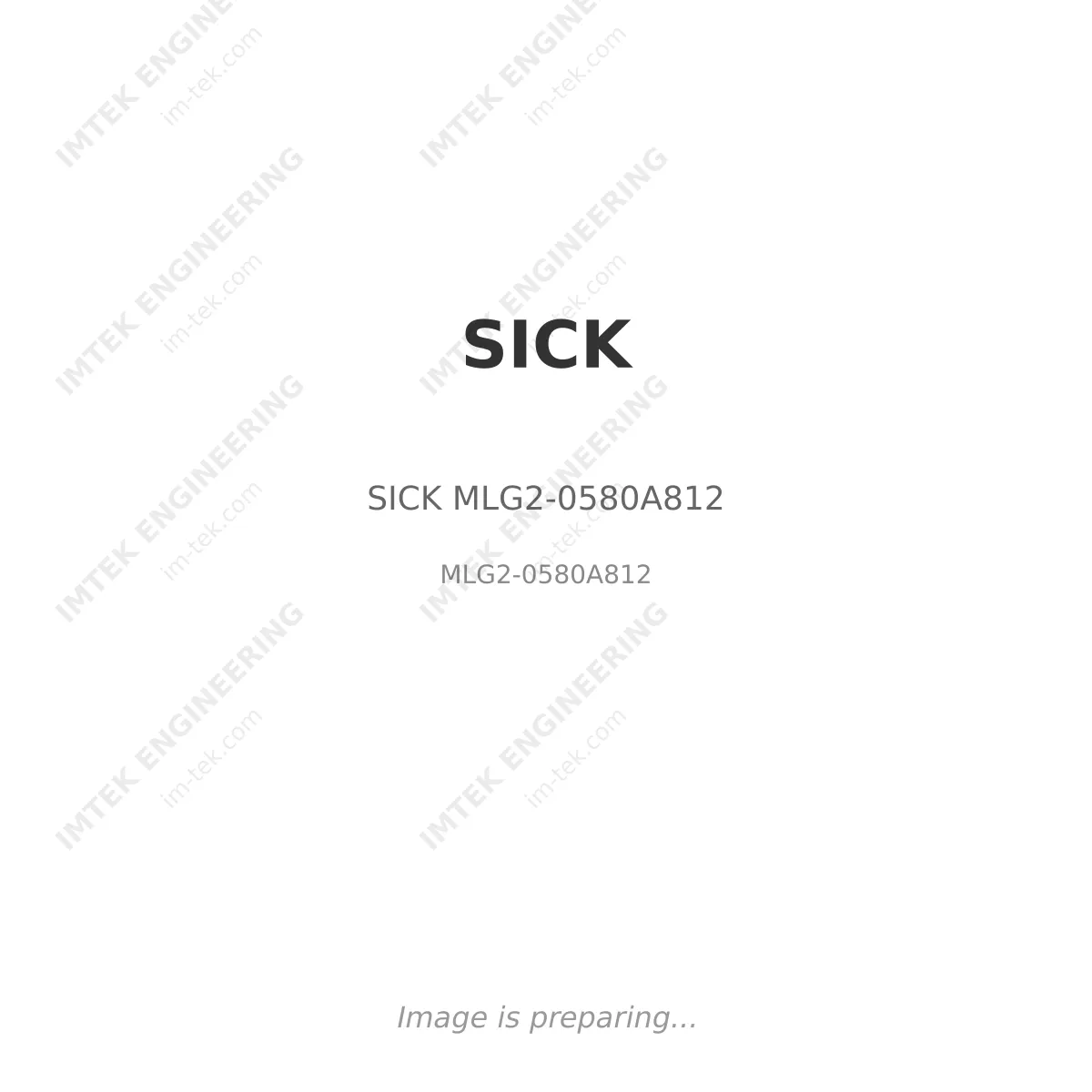 SICK SICK MLG2-0580A812 - MLG2-0580A812