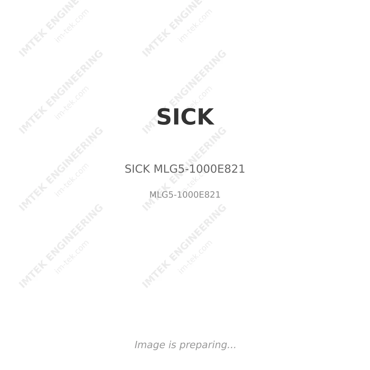 SICK SICK MLG5-1000E821 - MLG5-1000E821