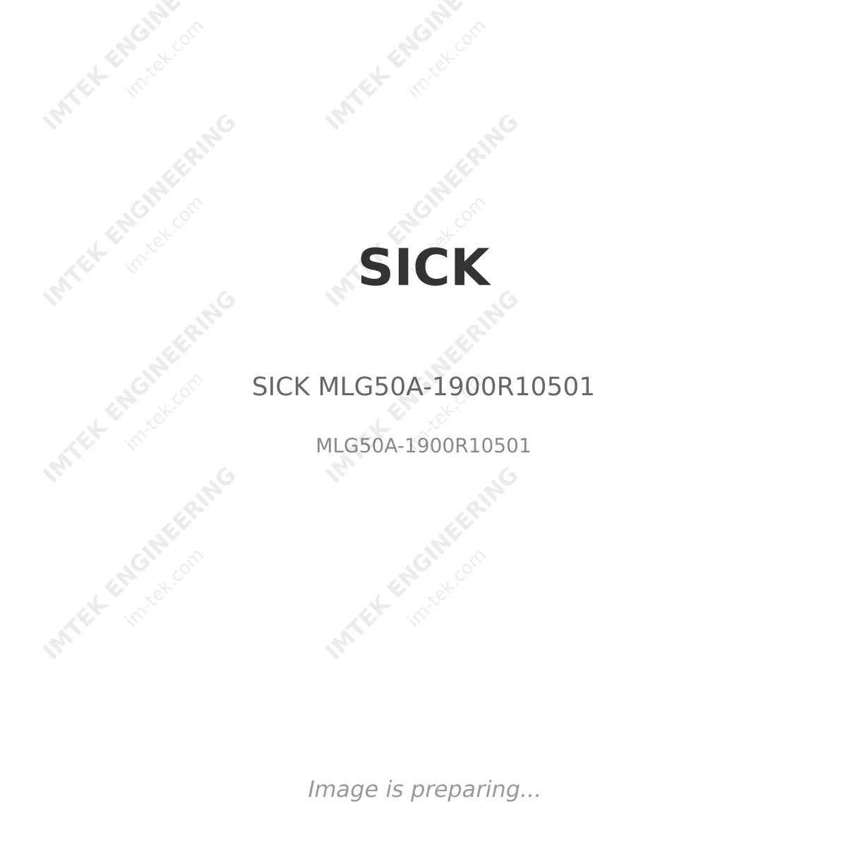 SICK SICK MLG50A-1900R10501 - MLG50A-1900R10501