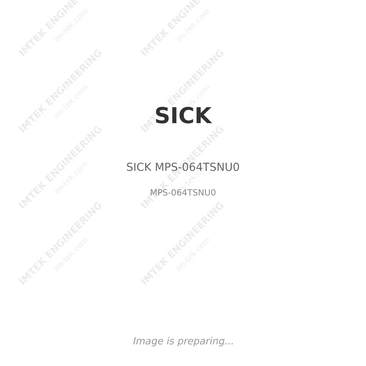 SICK SICK MPS-064TSNU0 - MPS-064TSNU0