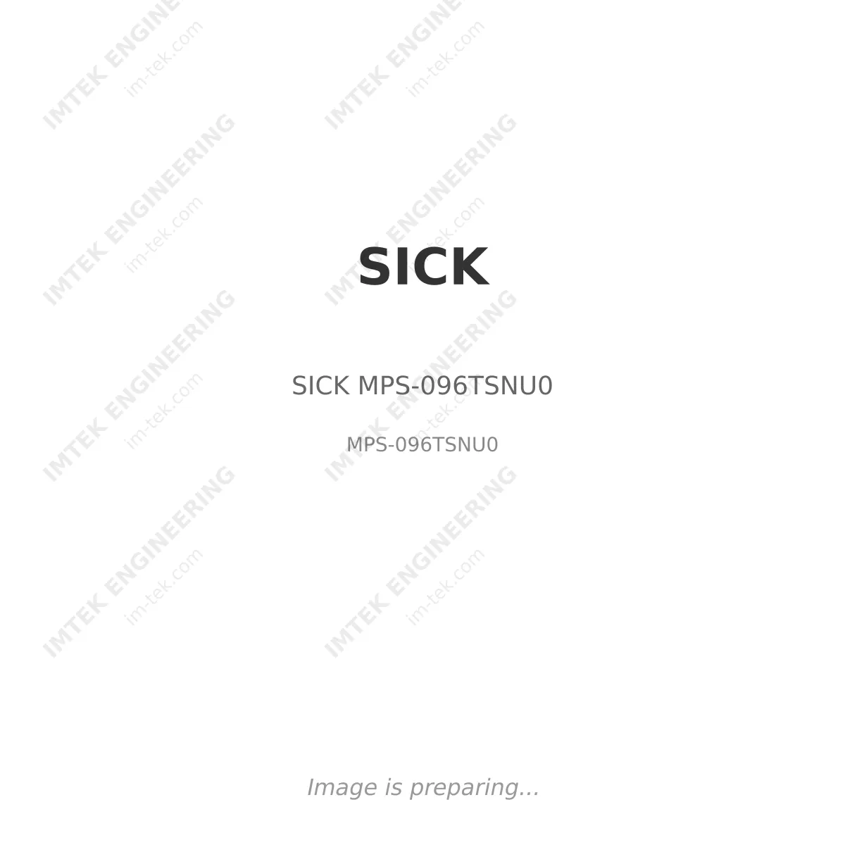 SICK SICK MPS-096TSNU0 - MPS-096TSNU0