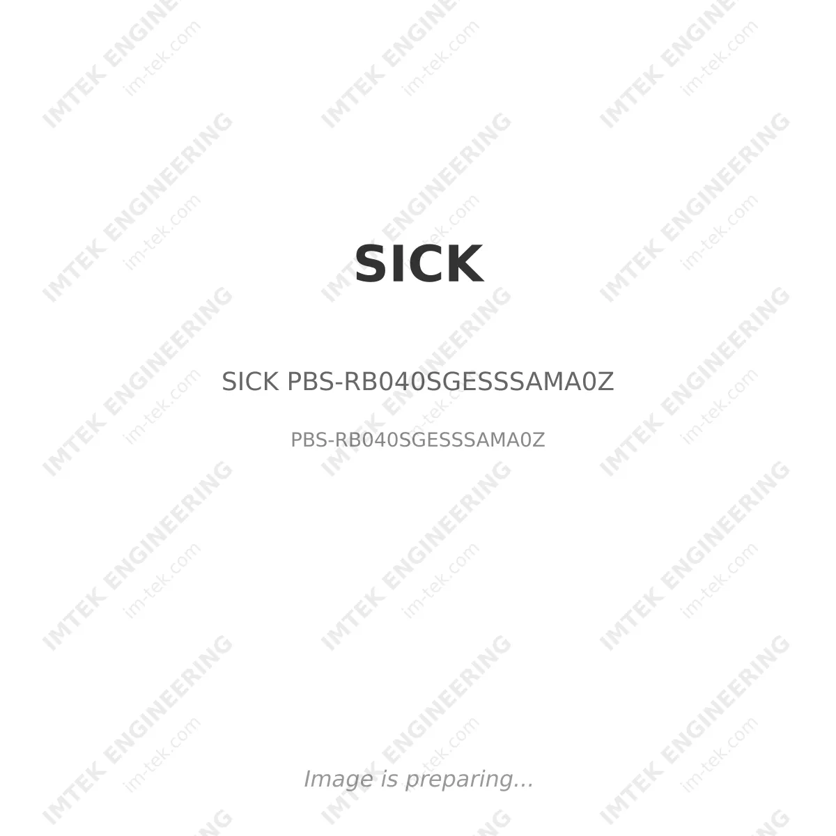 SICK SICK PBS-RB040SGESSSAMA0Z - PBS-RB040SGESSSAMA0Z