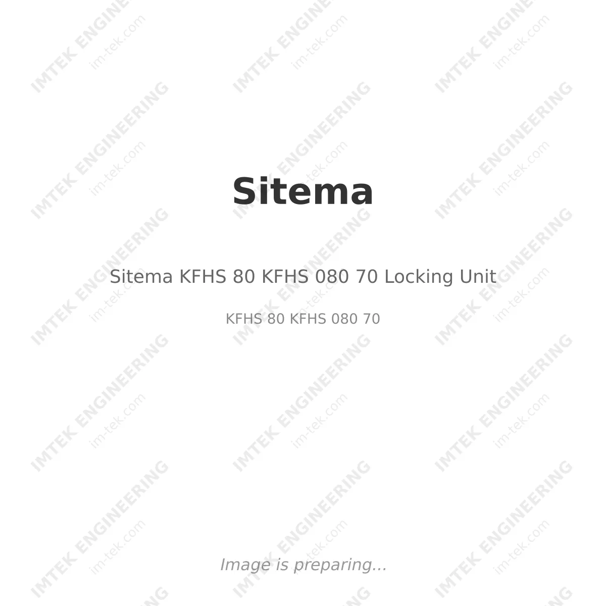 Sitema Sitema KFHS 80	KFHS 080 70 Locking Unit - KFHS 80	KFHS 080 70