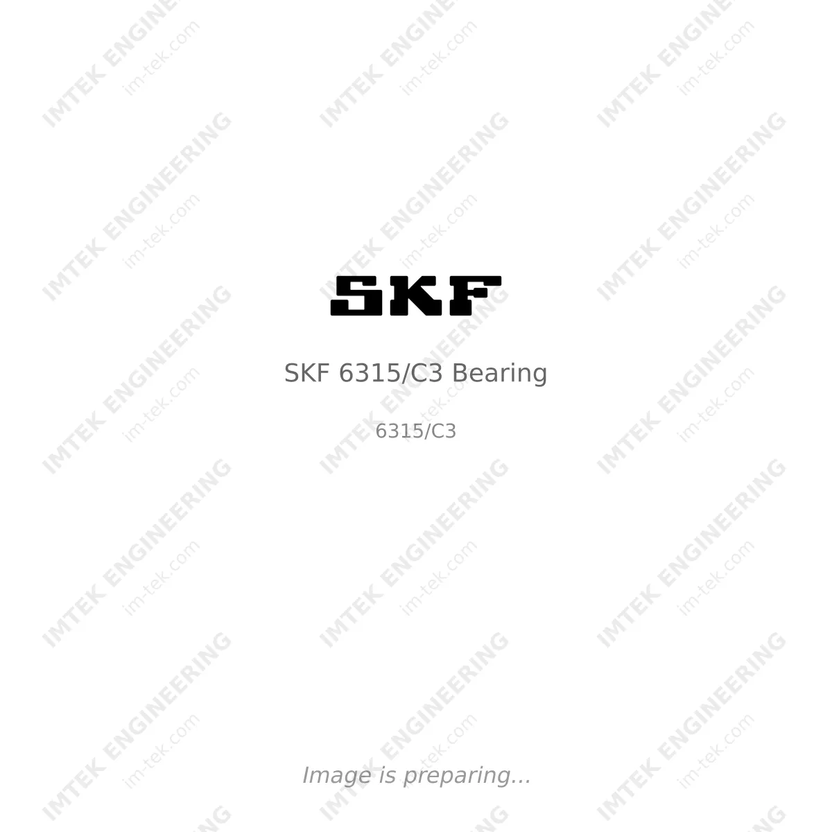 SKF SKF 6315/C3 Bearing - 6315/C3