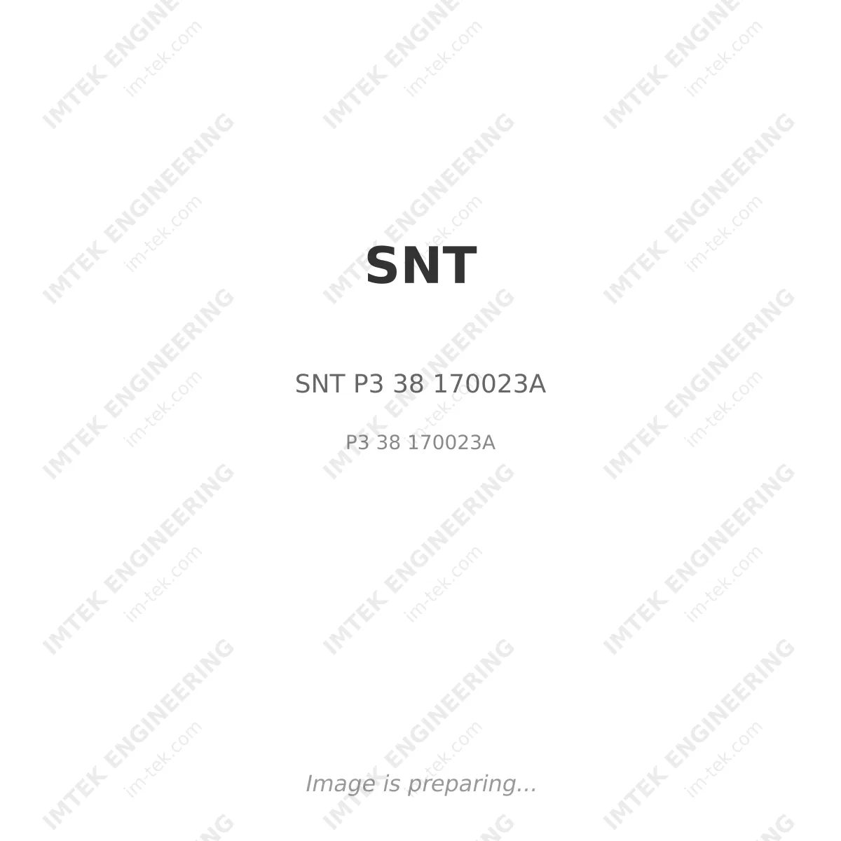 SNT SNT P3 38 170023A - P3 38 170023A