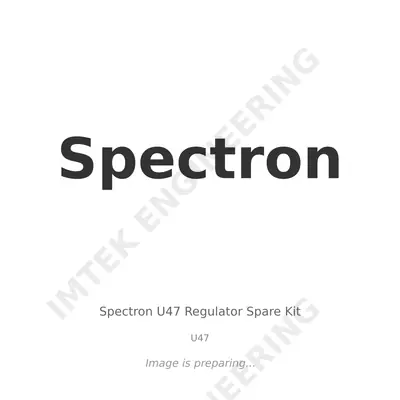 Spectron Spectron U47 Regulator Spare Kit - U47