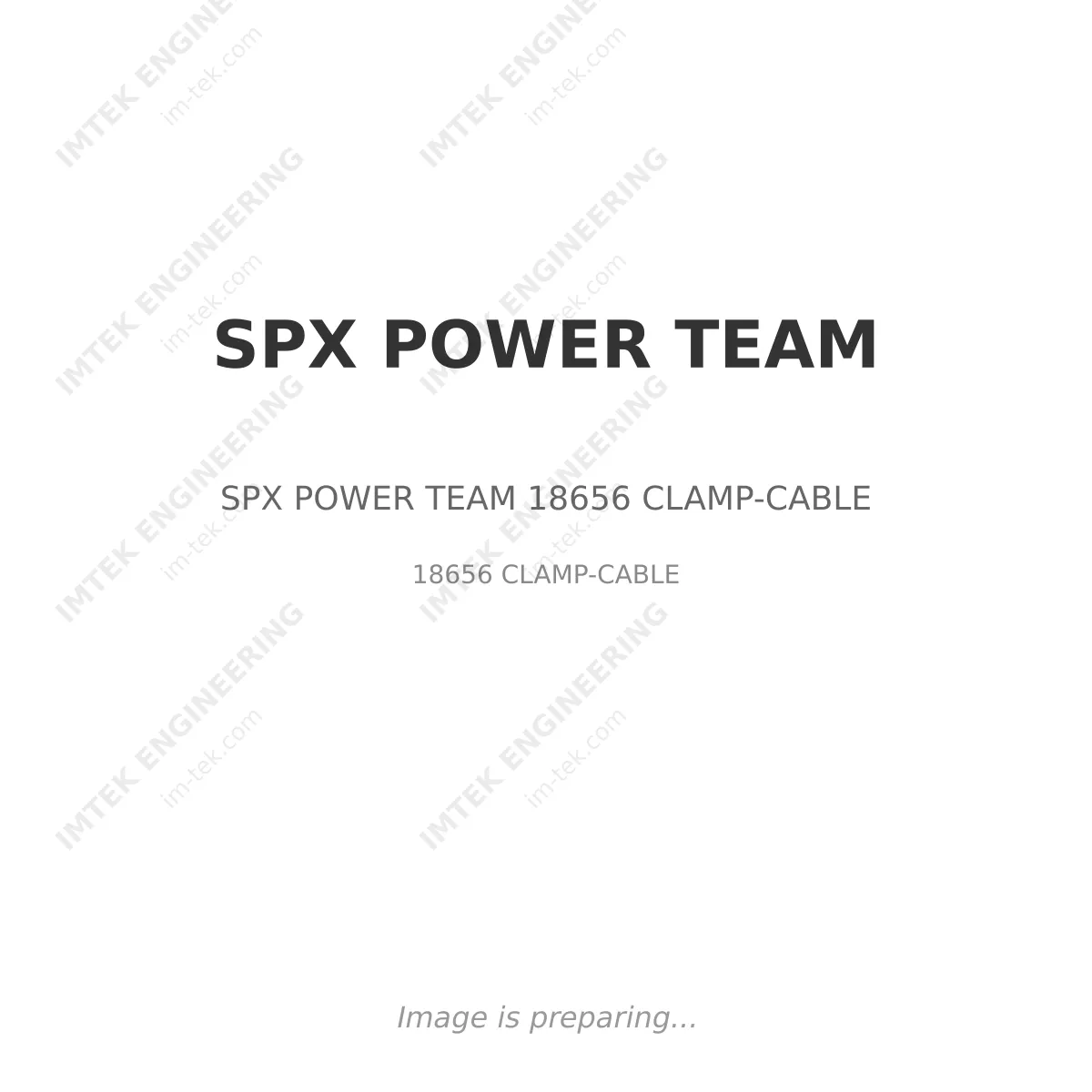 SPX POWER TEAM SPX POWER TEAM 18656 CLAMP-CABLE - 18656 CLAMP-CABLE