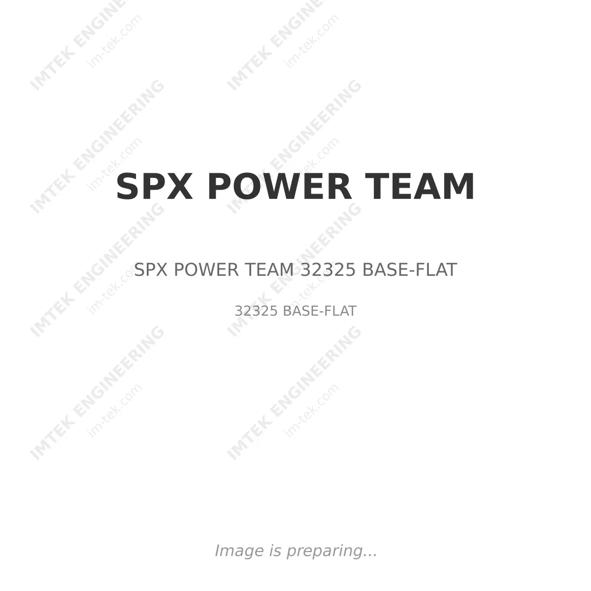 SPX POWER TEAM SPX POWER TEAM 32325 BASE-FLAT - 32325 BASE-FLAT