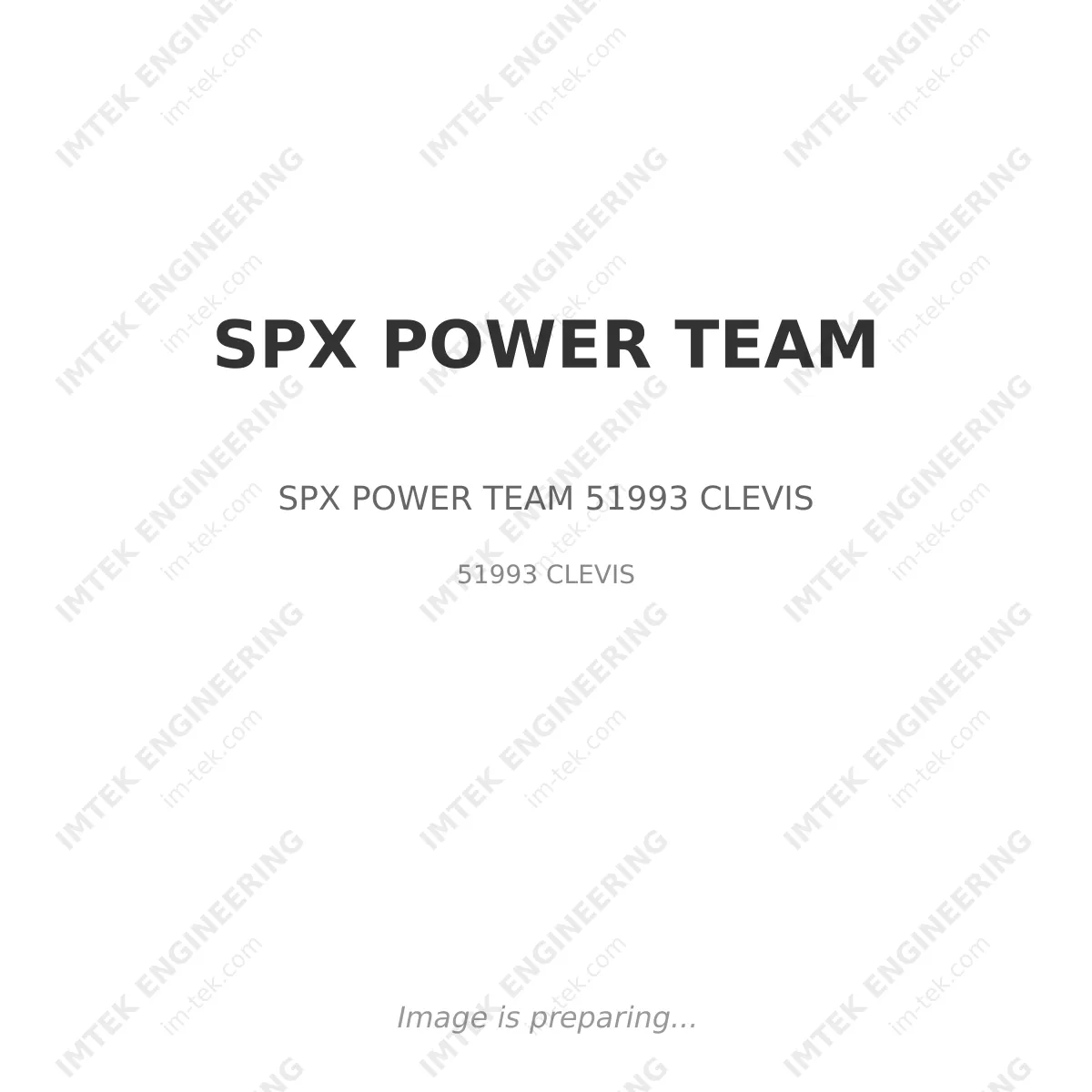 SPX POWER TEAM SPX POWER TEAM 51993 CLEVIS - 51993 CLEVIS