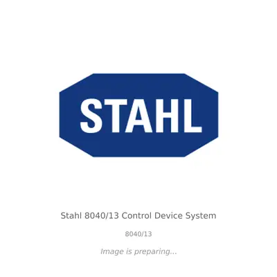 Stahl Stahl 8040/13 Control Device System - 8040/13 thumbnail 1