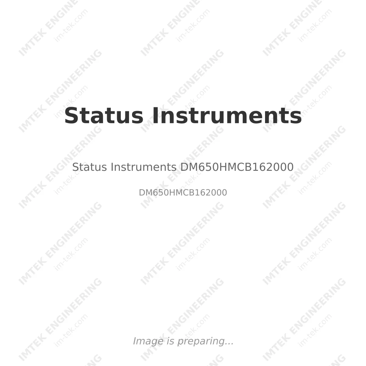 Status Instruments Status Instruments DM650HMCB162000 - DM650HMCB162000