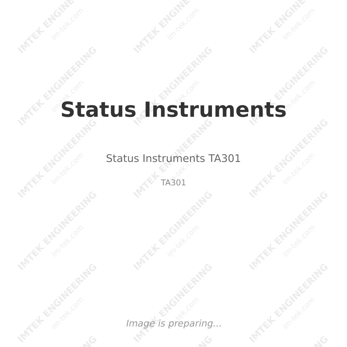 Status Instruments Status Instruments TA301 - TA301