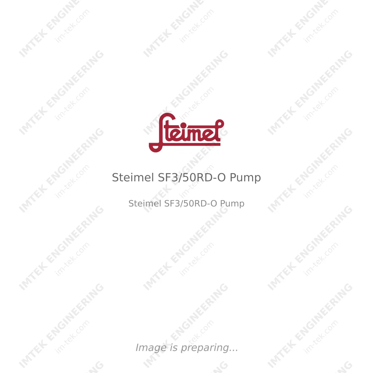 Steimel Steimel SF3/50RD-O Pump - Steimel SF3/50RD-O Pump