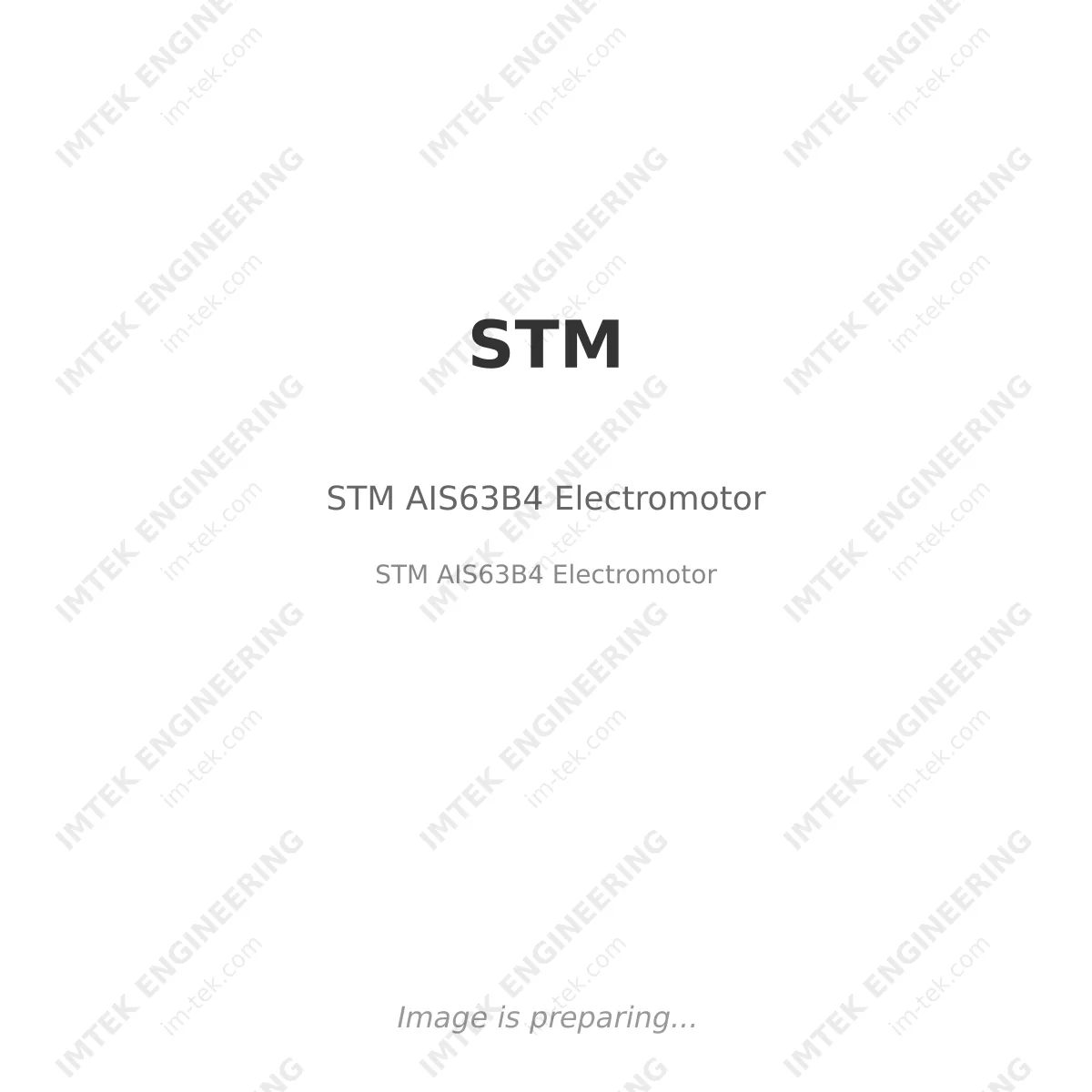STM STM AIS63B4 Electromotor - STM AIS63B4 Electromotor