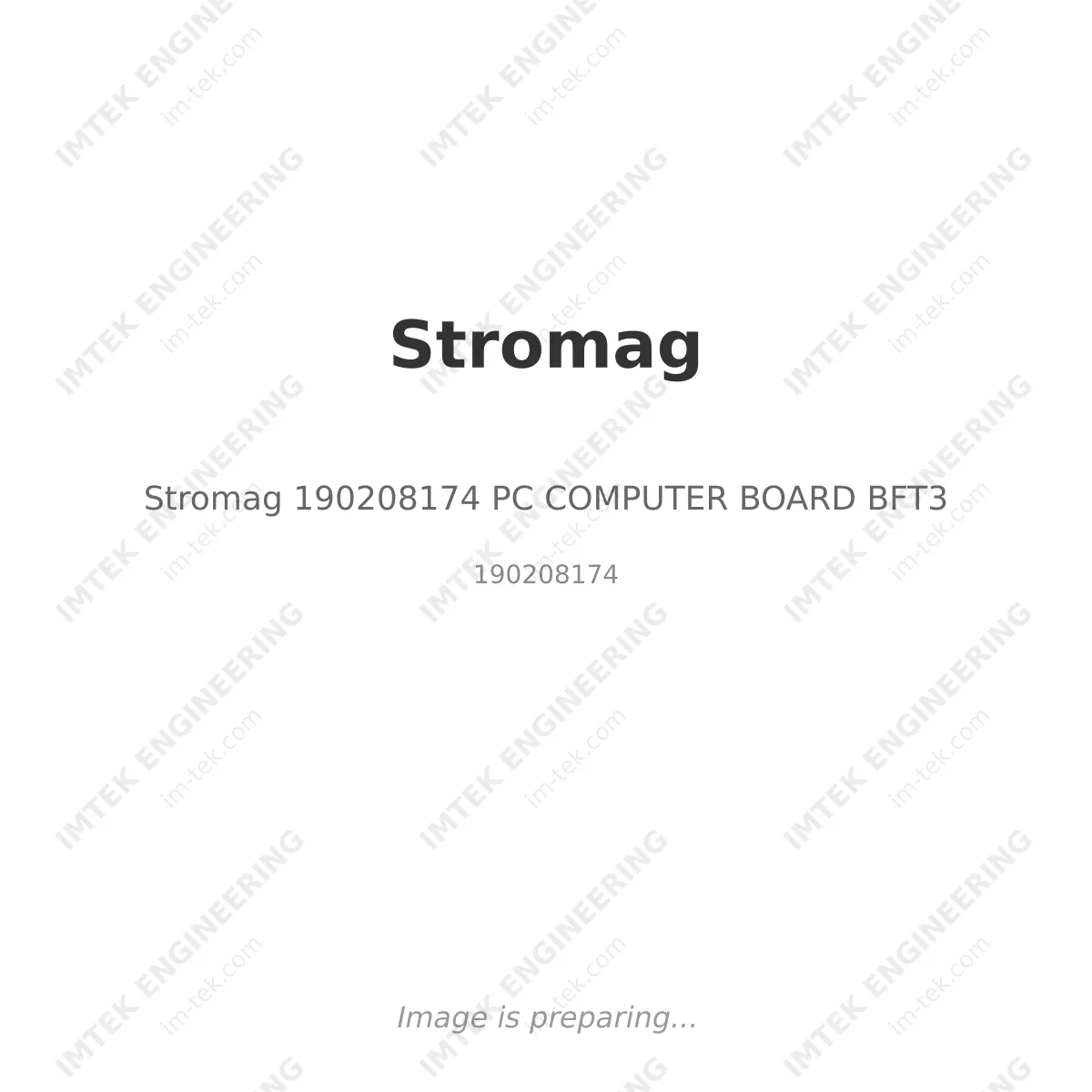 Stromag Stromag 190208174 PC COMPUTER BOARD BFT3 - 190208174