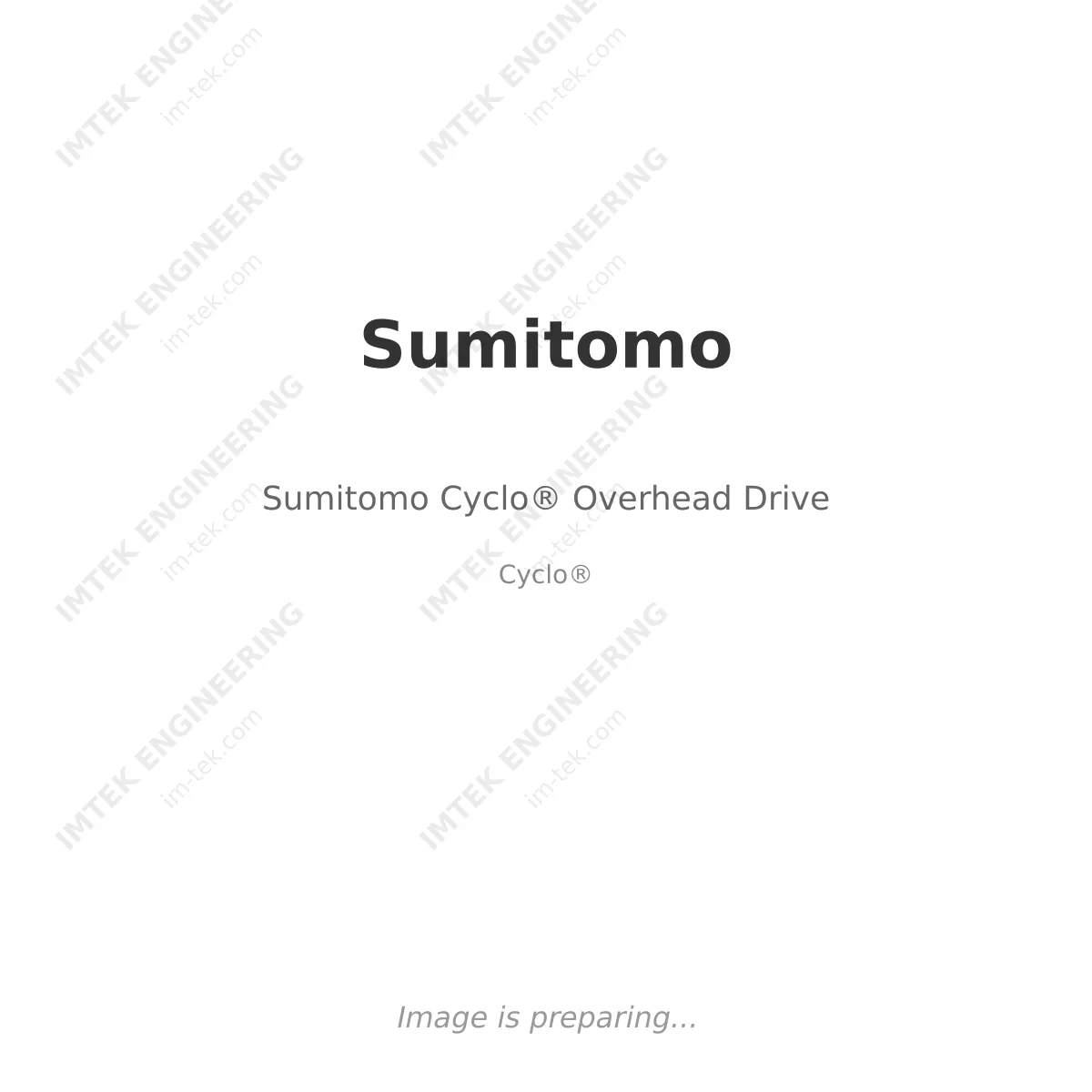 Sumitomo Sumitomo Cyclo® Overhead Drive - Cyclo®