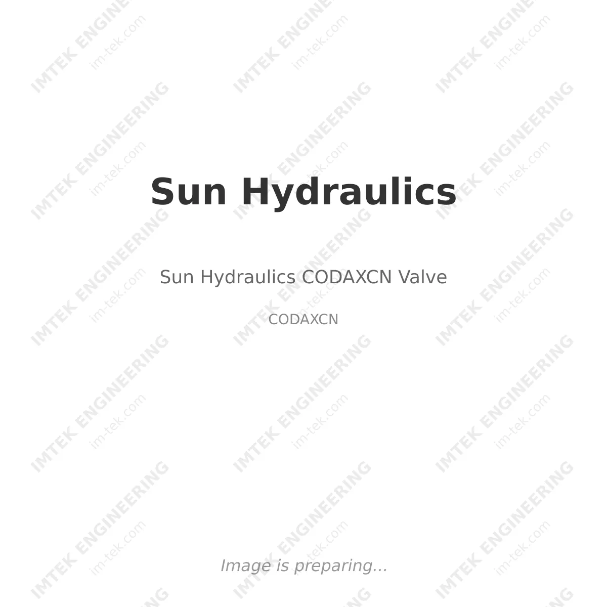 Sun Hydraulics Sun Hydraulics CODAXCN Valve - CODAXCN